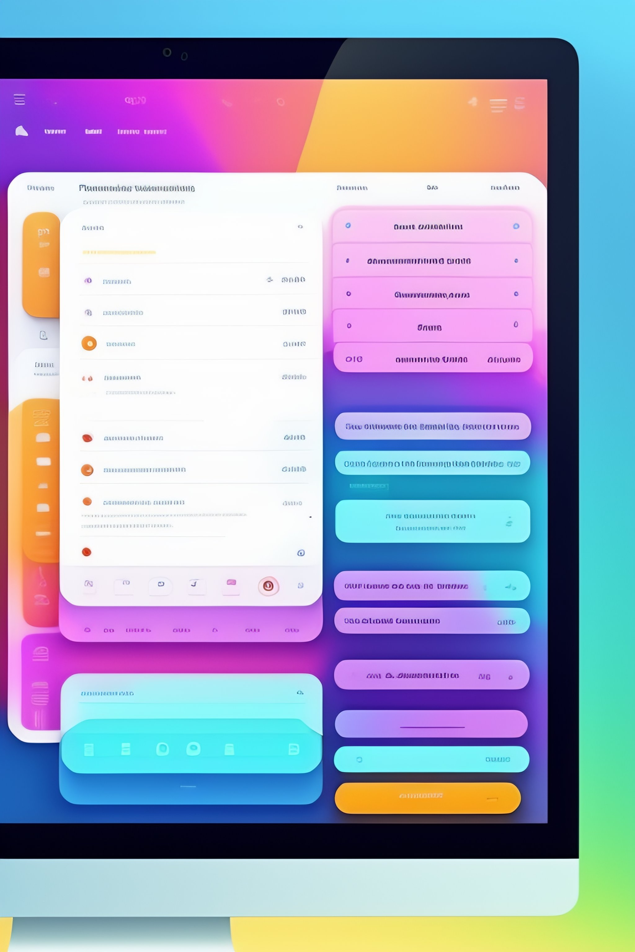 Lexica - Todo list application design for desktop