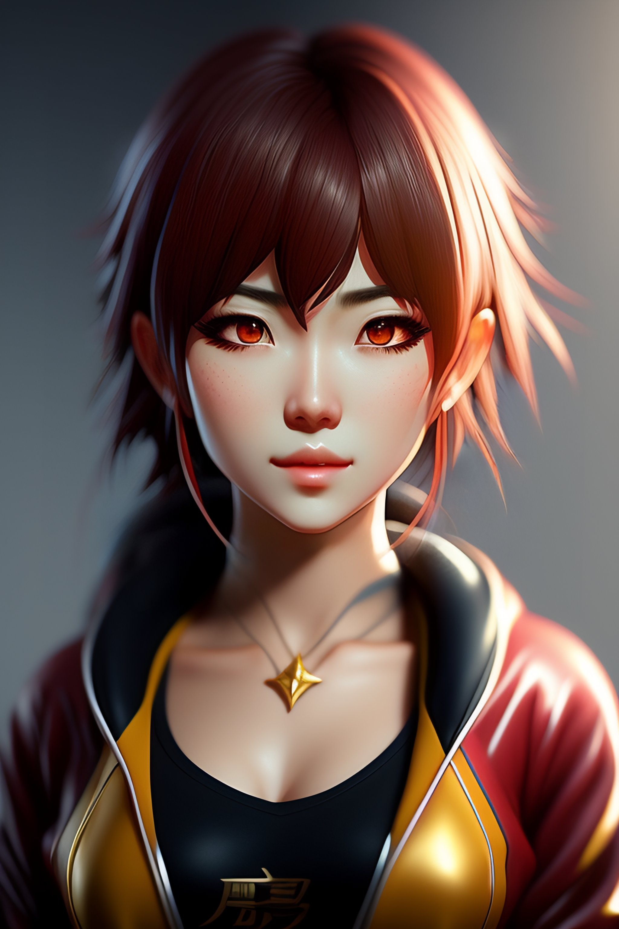 Lexica - Portrait of an anime character hyper realistic