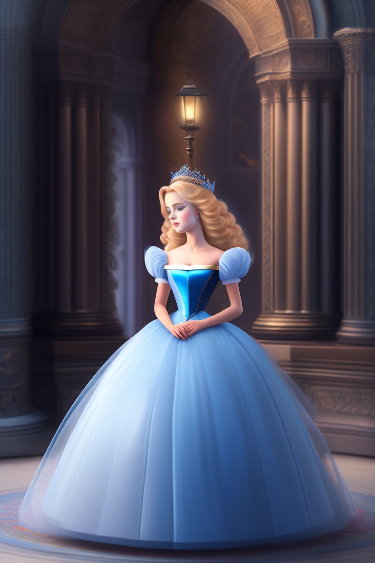 Lexica - Cinderella was heartbroken , crying