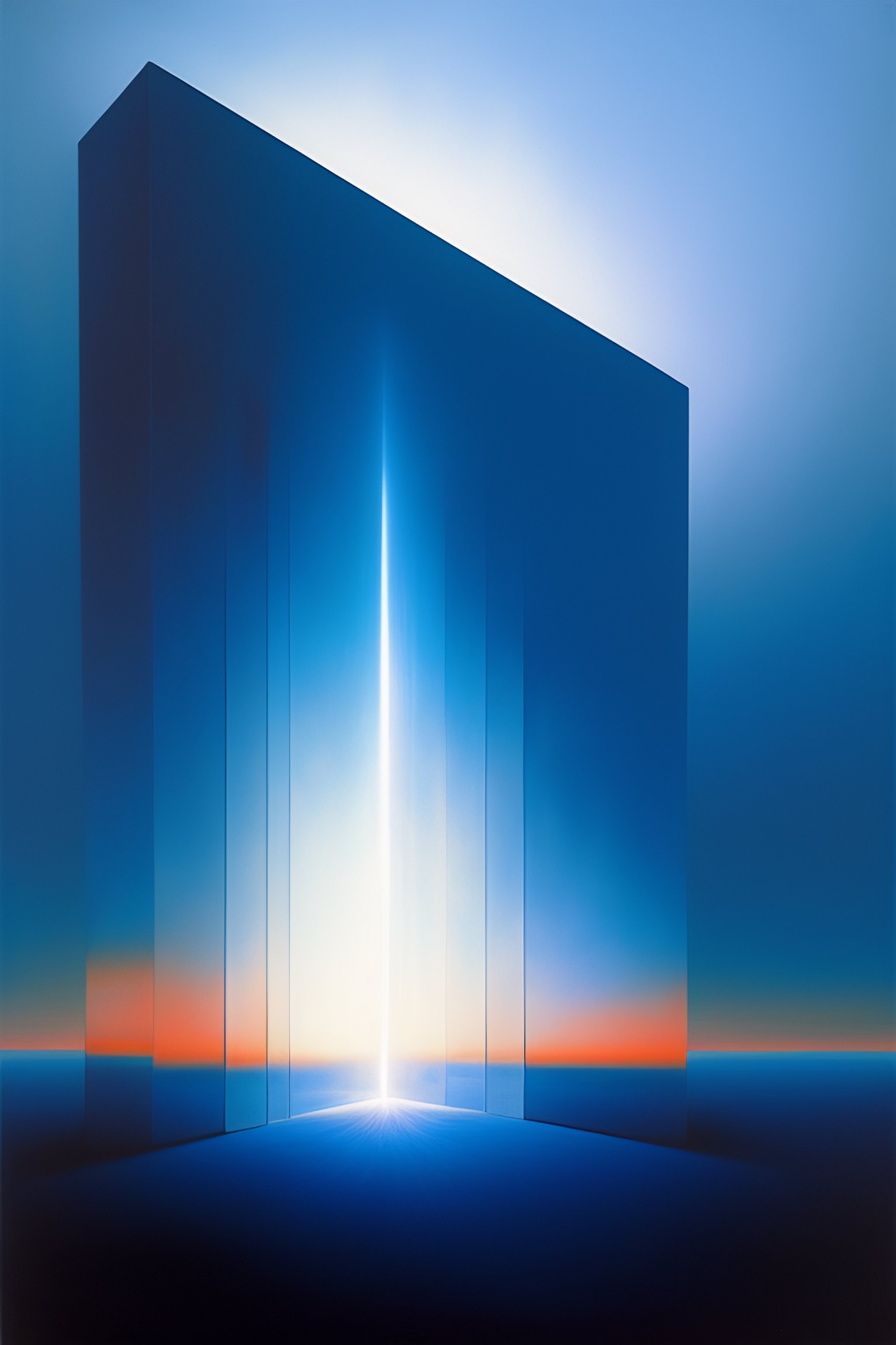 Lexica - A very complex gigantic reflective glowing tesseract rectangle ...