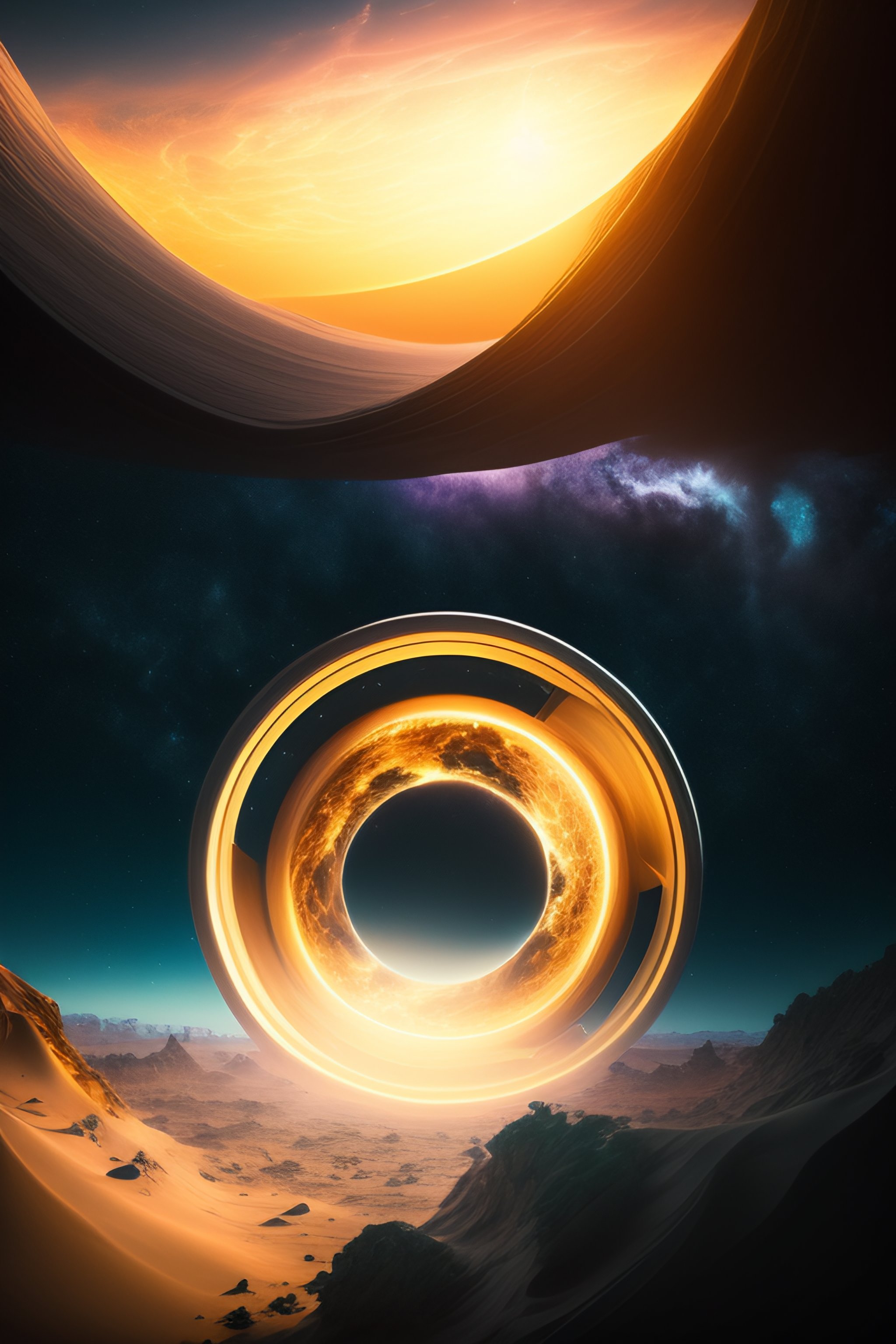 Lexica - A planet with a ring of trash surrounded by trash