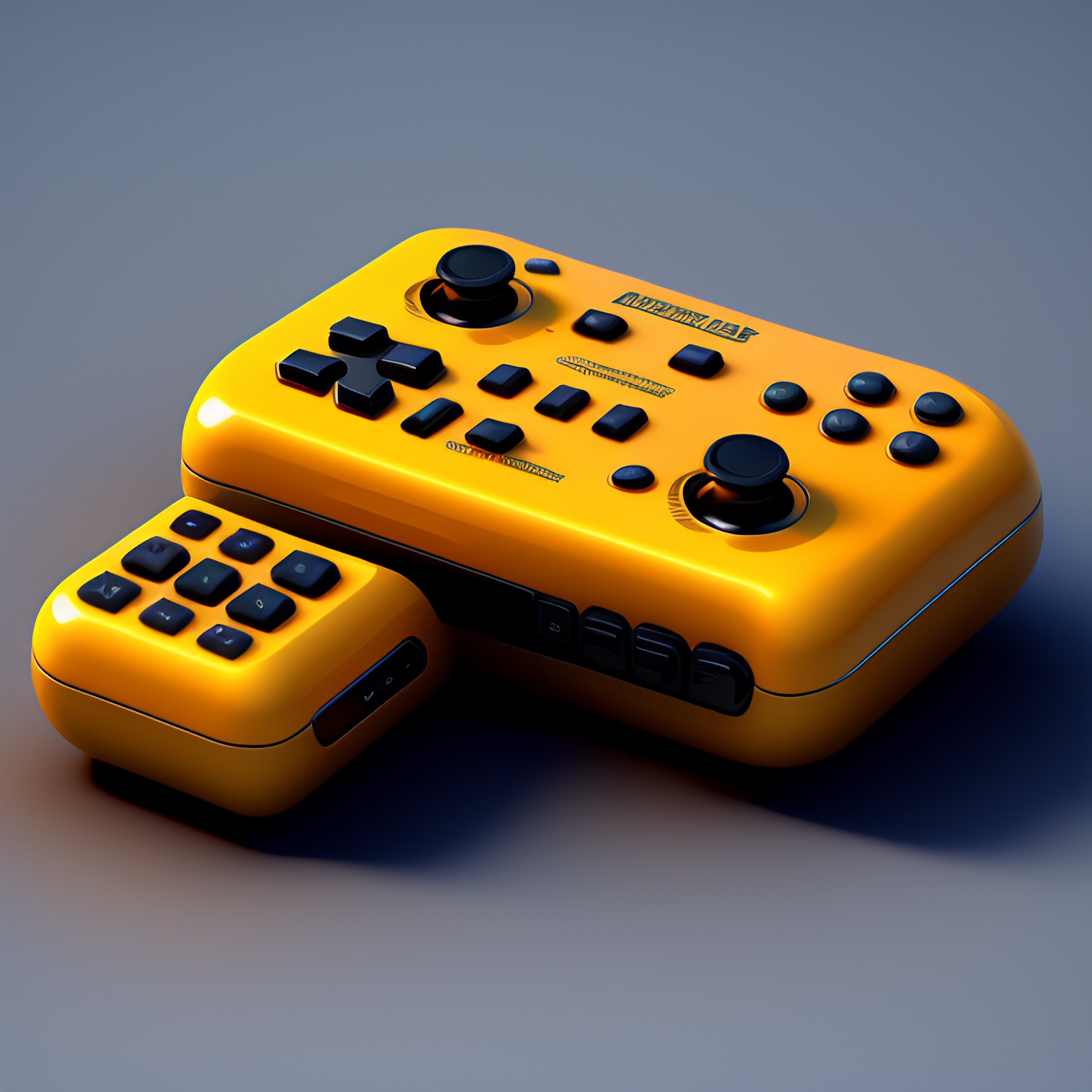 Lexica - Isometric render of a videogame controller