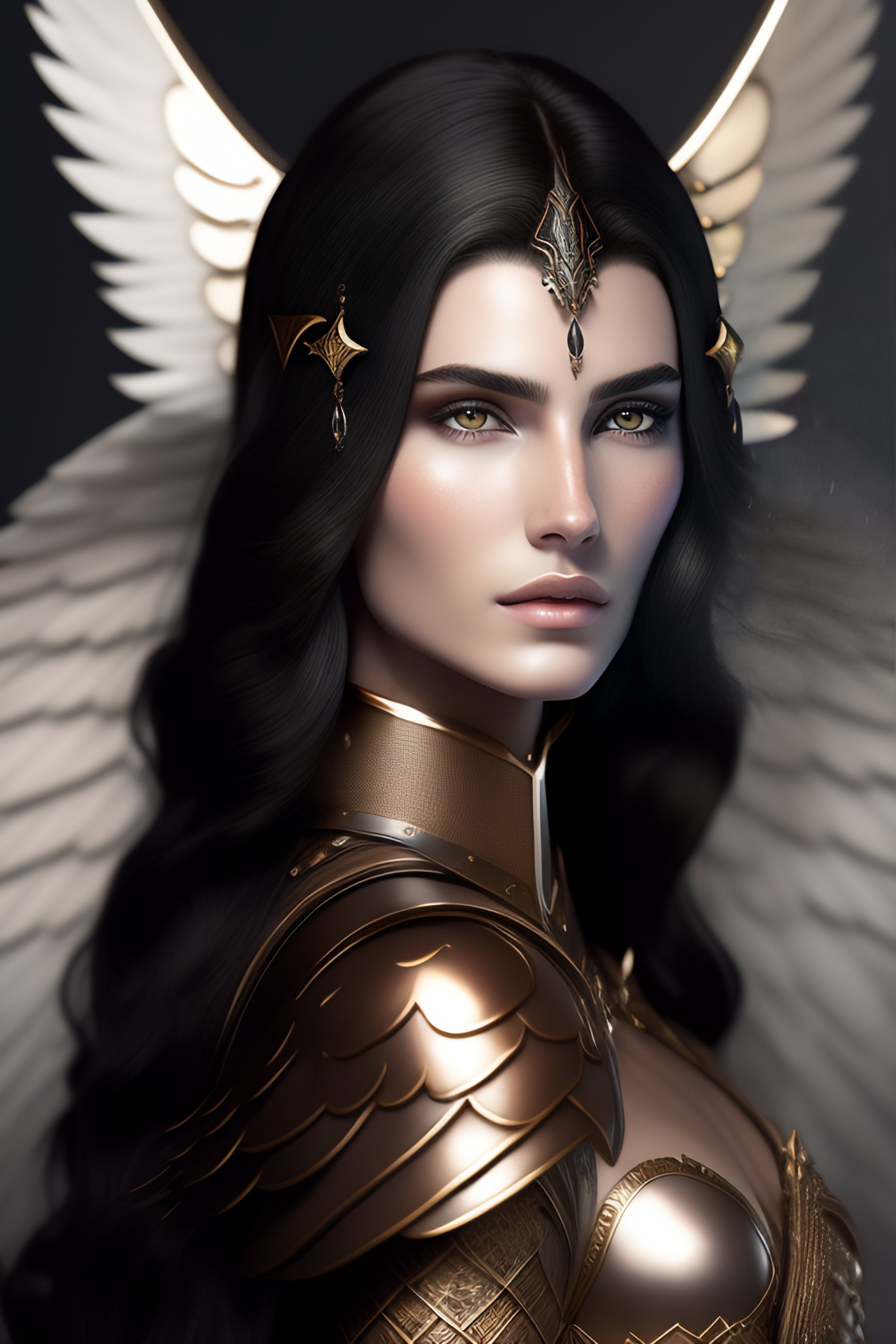 Lexica - Ethereal female warrior archangel, hauntingly beautiful ...