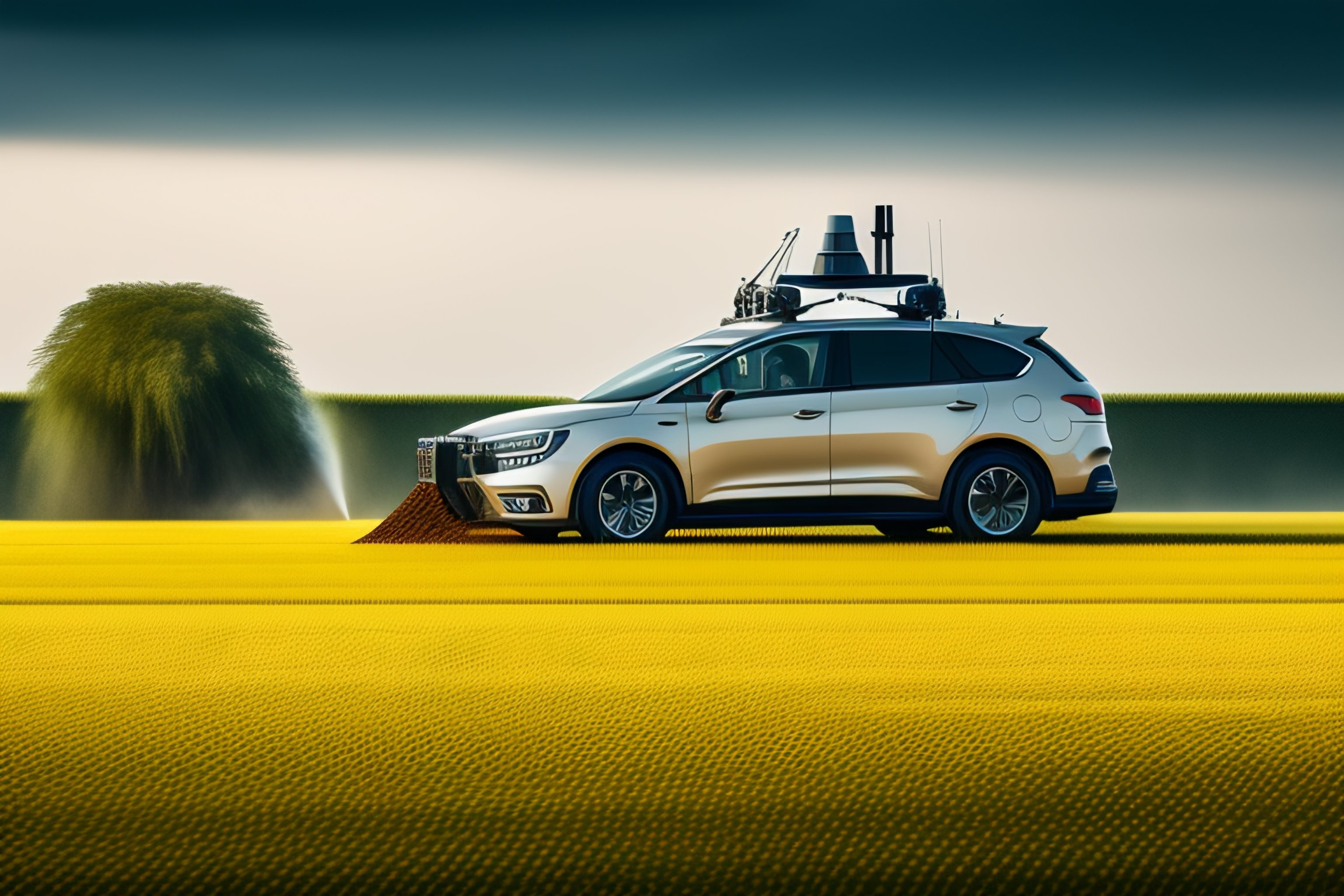 Lexica Self driving machine wielding a dutch field