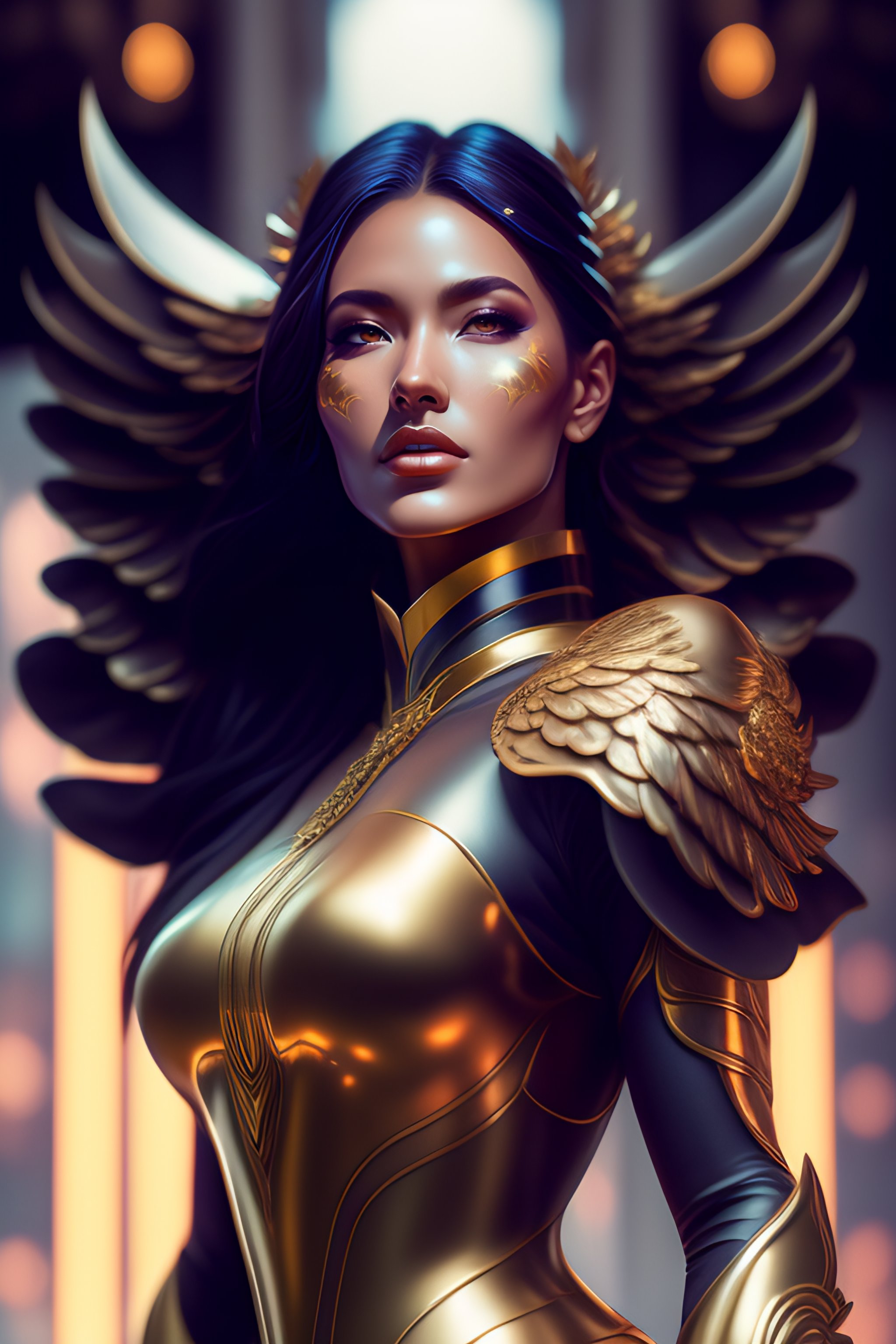 Female Warrior With Wings