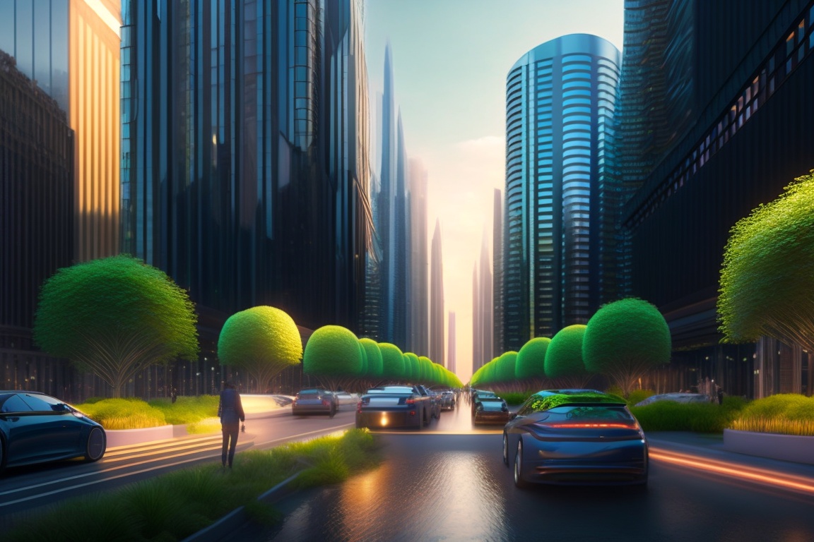 Lexica - Future city,green tech,smart houses,cleaned streets ...
