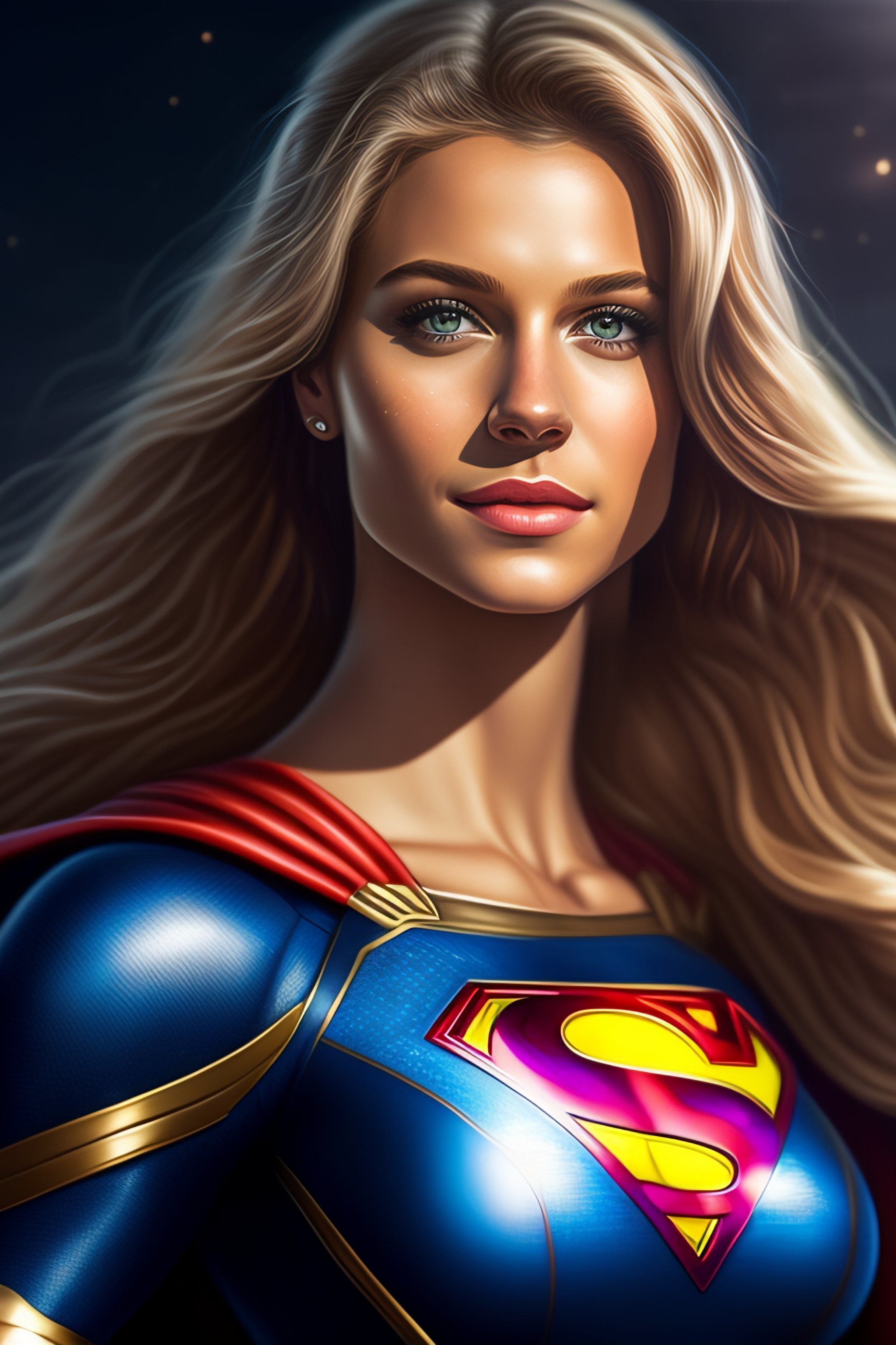 Lexica - Melissa Benoist as Supergirl wearing a crop top and sports ...