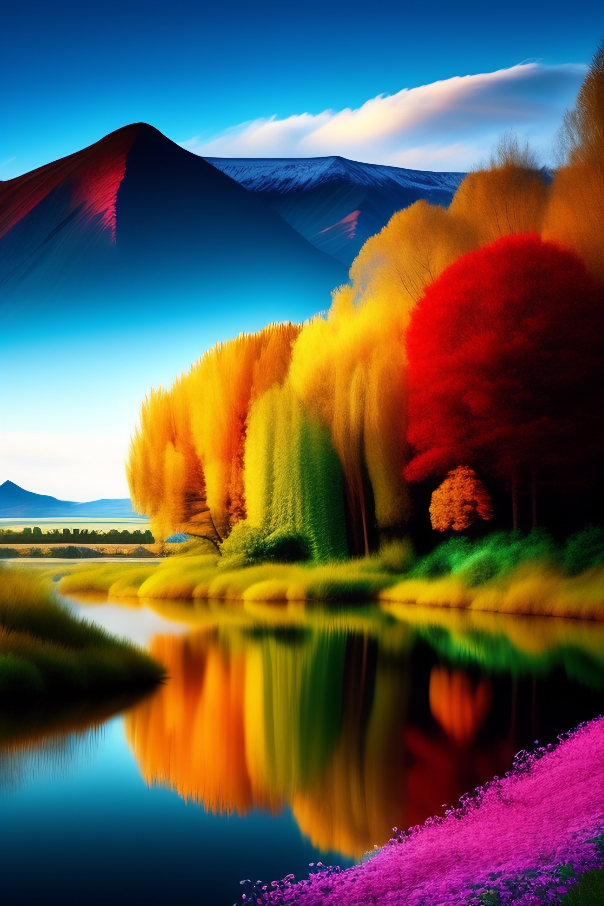 Lexica - Colourful nature scenery