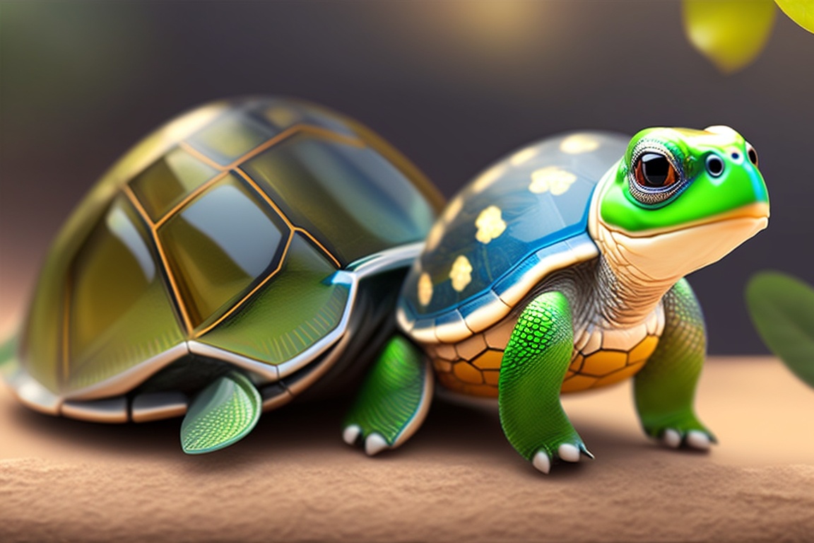 Lexica - Illustrate Sammy the turtle being cautious but skeptical ...