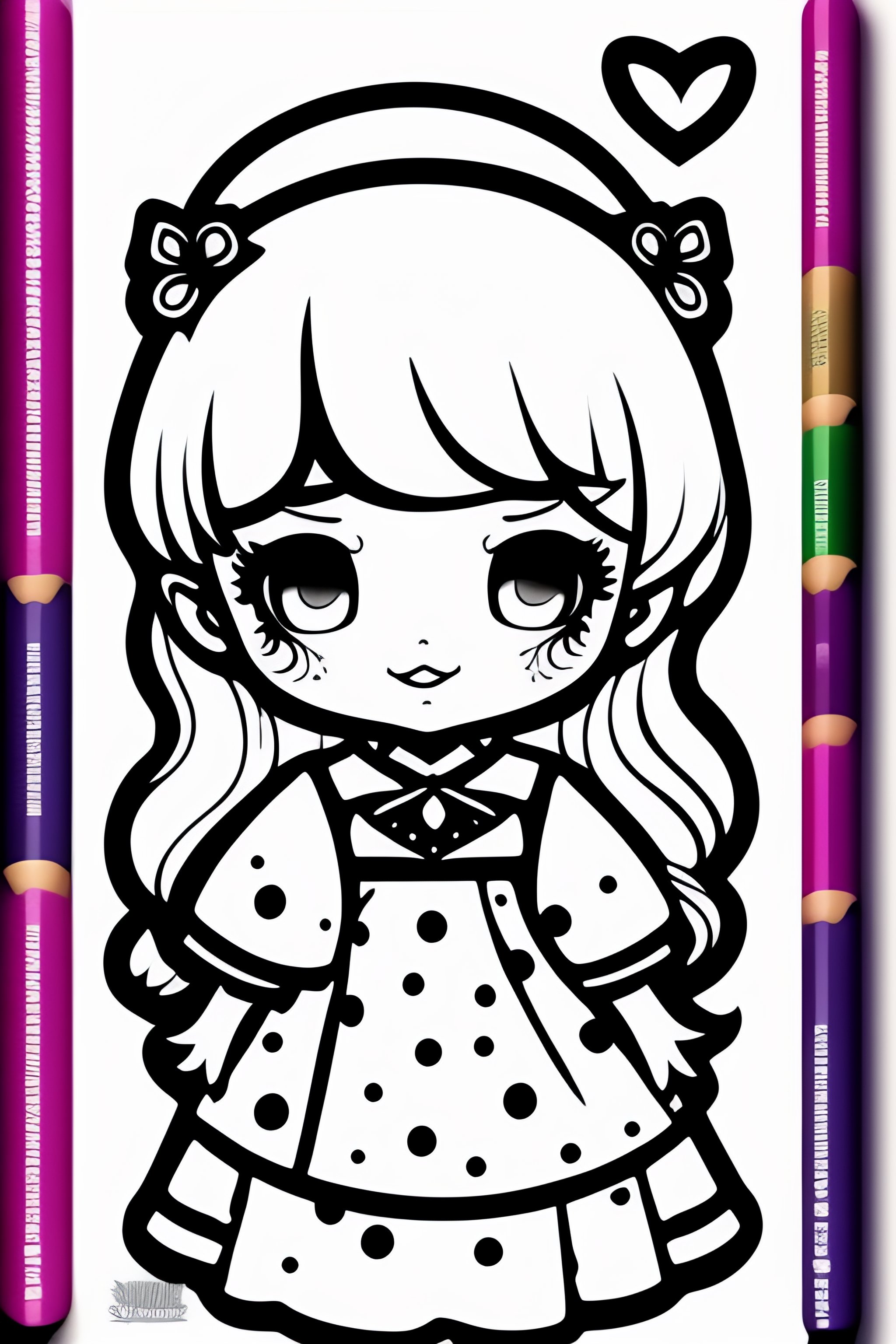 chibi princess coloring pages