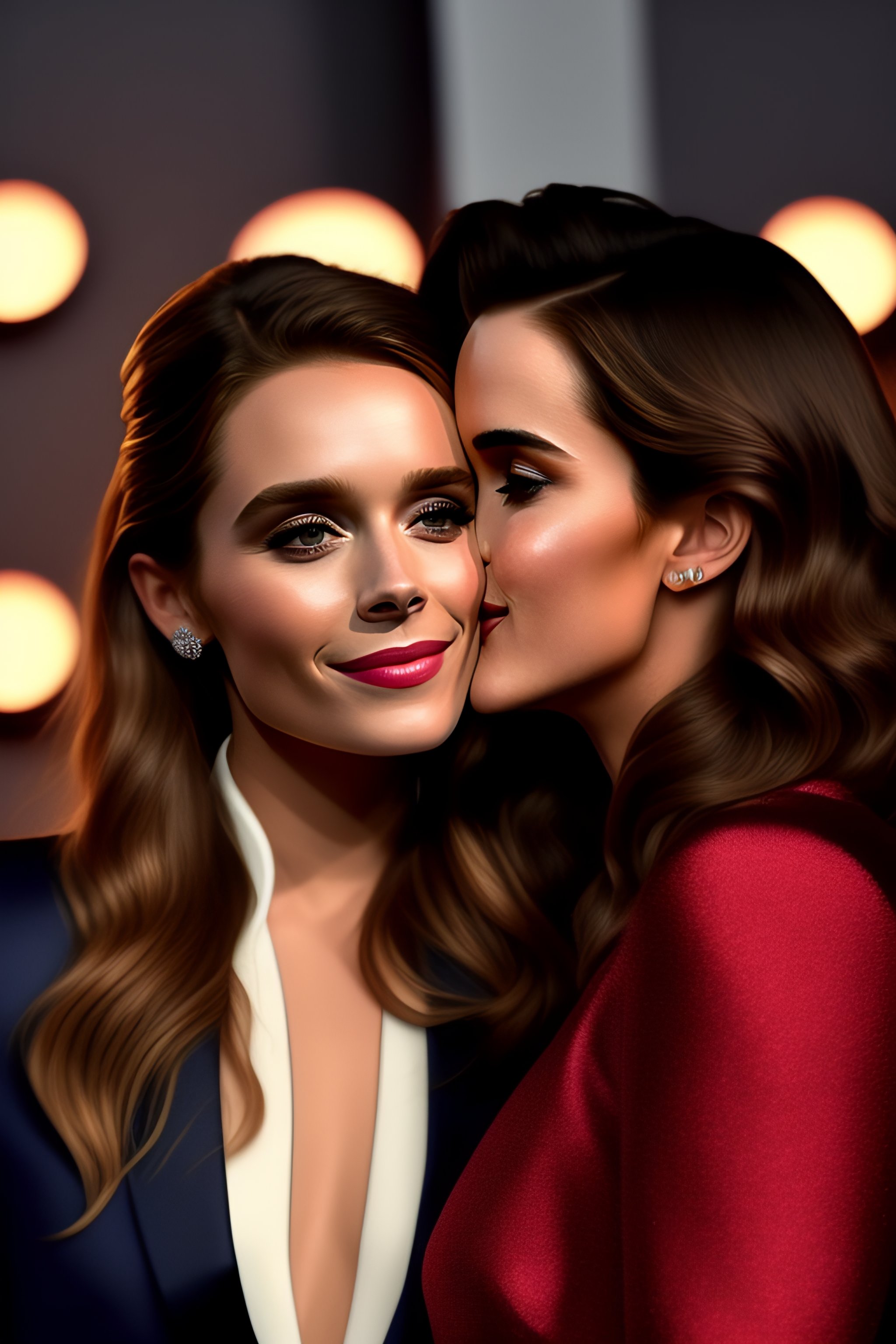 Lexica - Elizabeth Olsen kiss Emma Watson, glamour, sexy