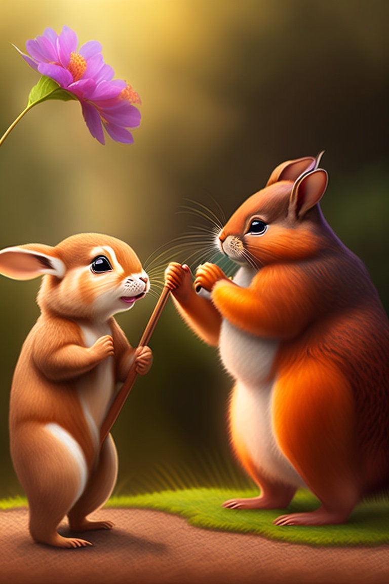Lexica - Describe Wobbly's friends, Giggles the rabbit and Chuckle the ...