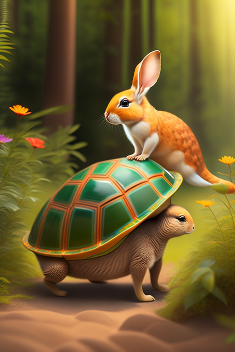 Lexica - Once upon a time, in a lush green forest, there lived a swift ...