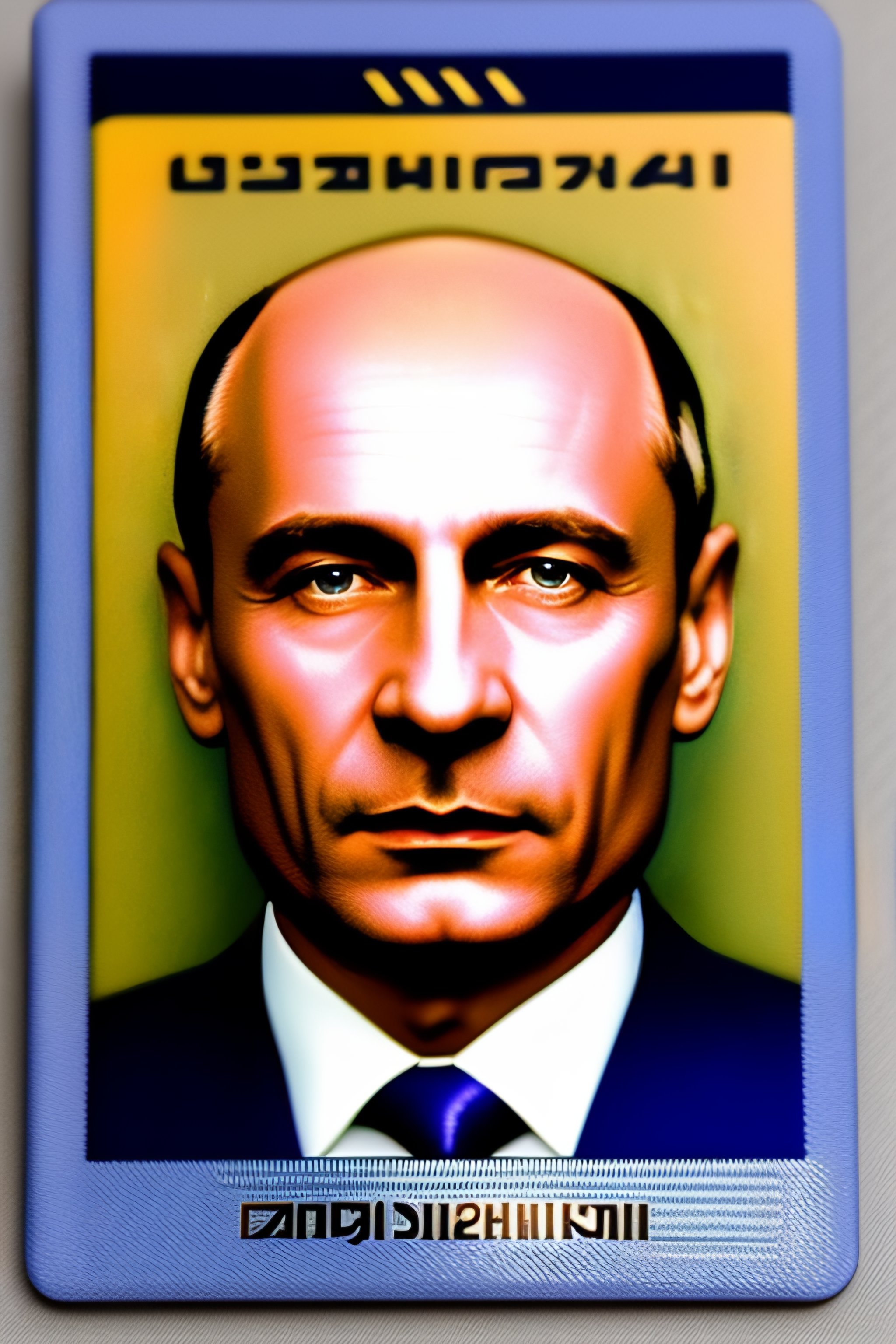 Lexica - Ukrainian passport with Putins face