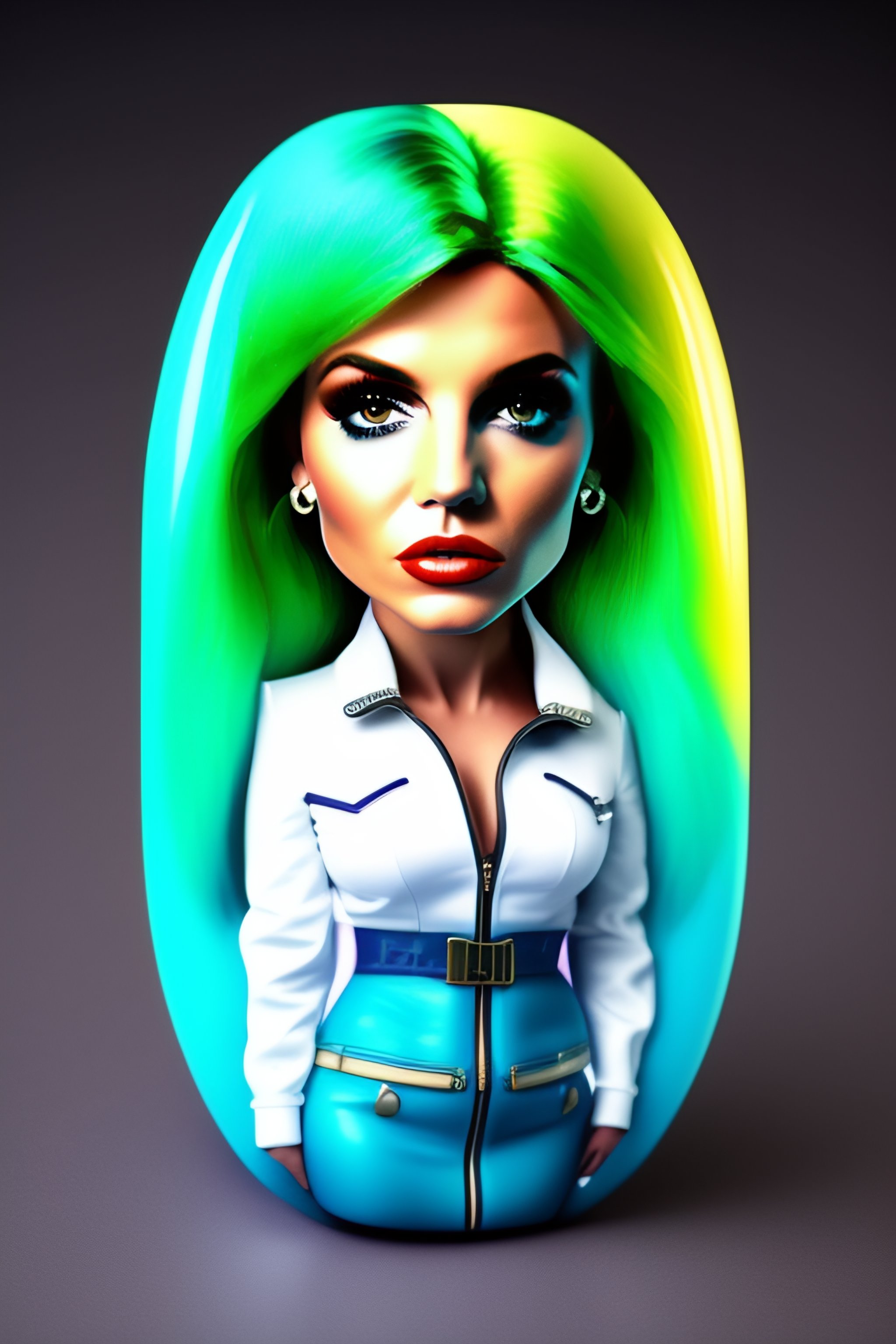 Lexica - Britney Spears deranged looking in a straitjacket colored 3d ...