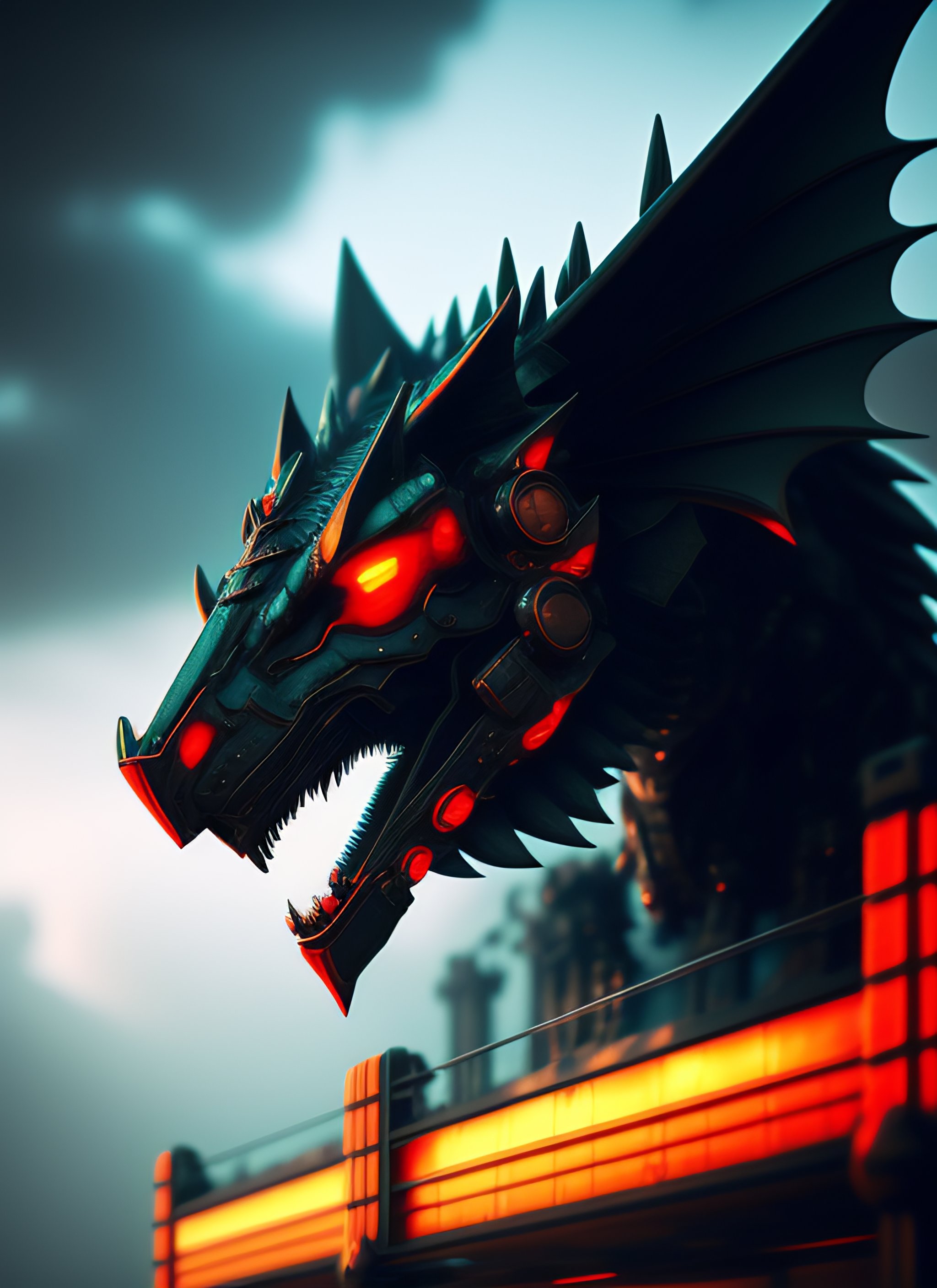 mecha dragon wallpaper