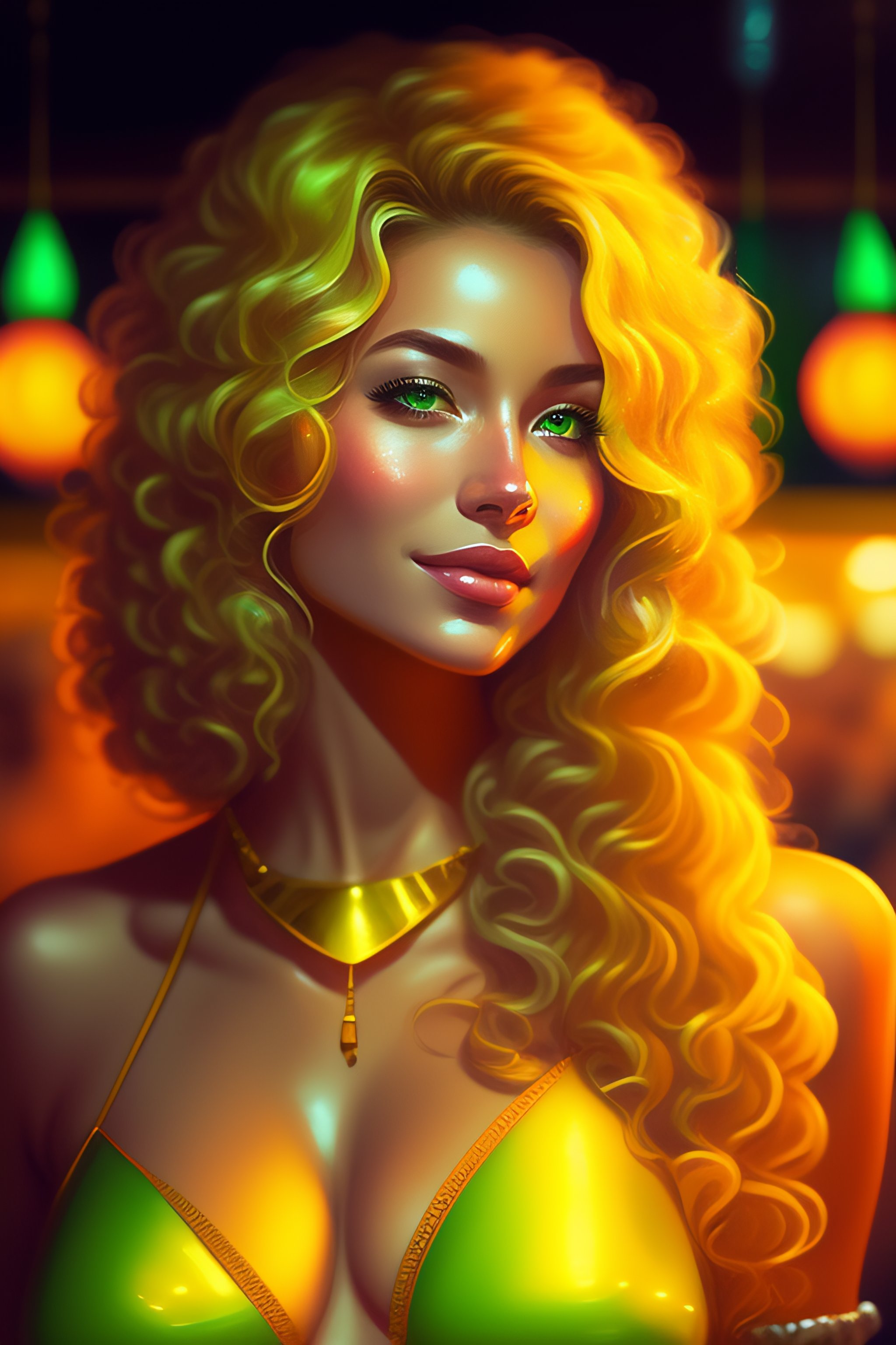 lexica-elegant-blonde-brazilian-twin-woman-smiling-curly-hair-wearing