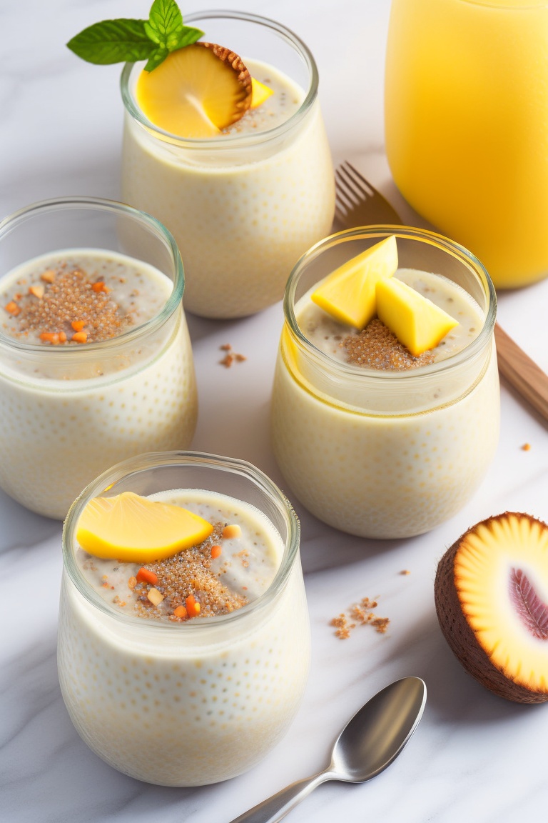 Lexica Piña Colada Overnight Chia Pudding Mix chia seeds, coconut