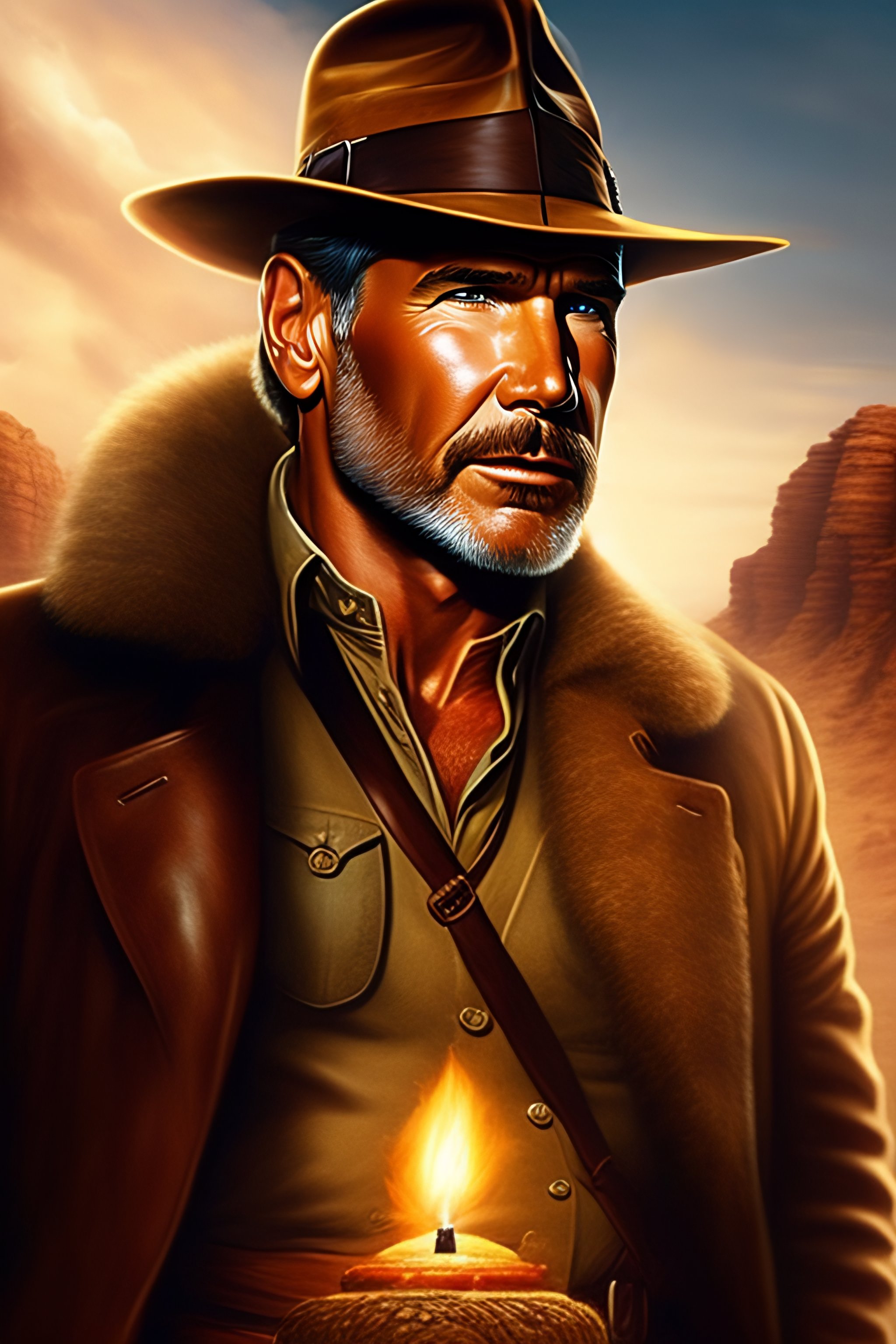 Lexica - Indiana jones, Harrison Ford in cover photo for chritmas