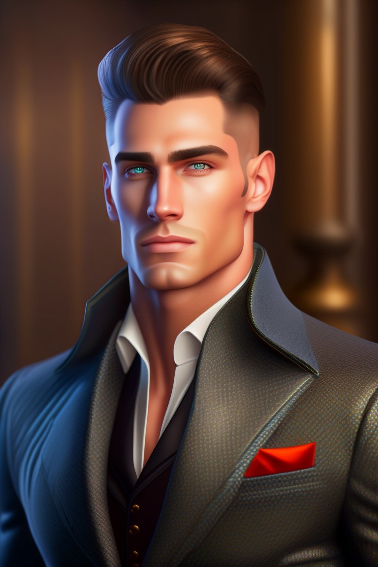 Lexica - The image of strong man exudes confidence with a strong and ...