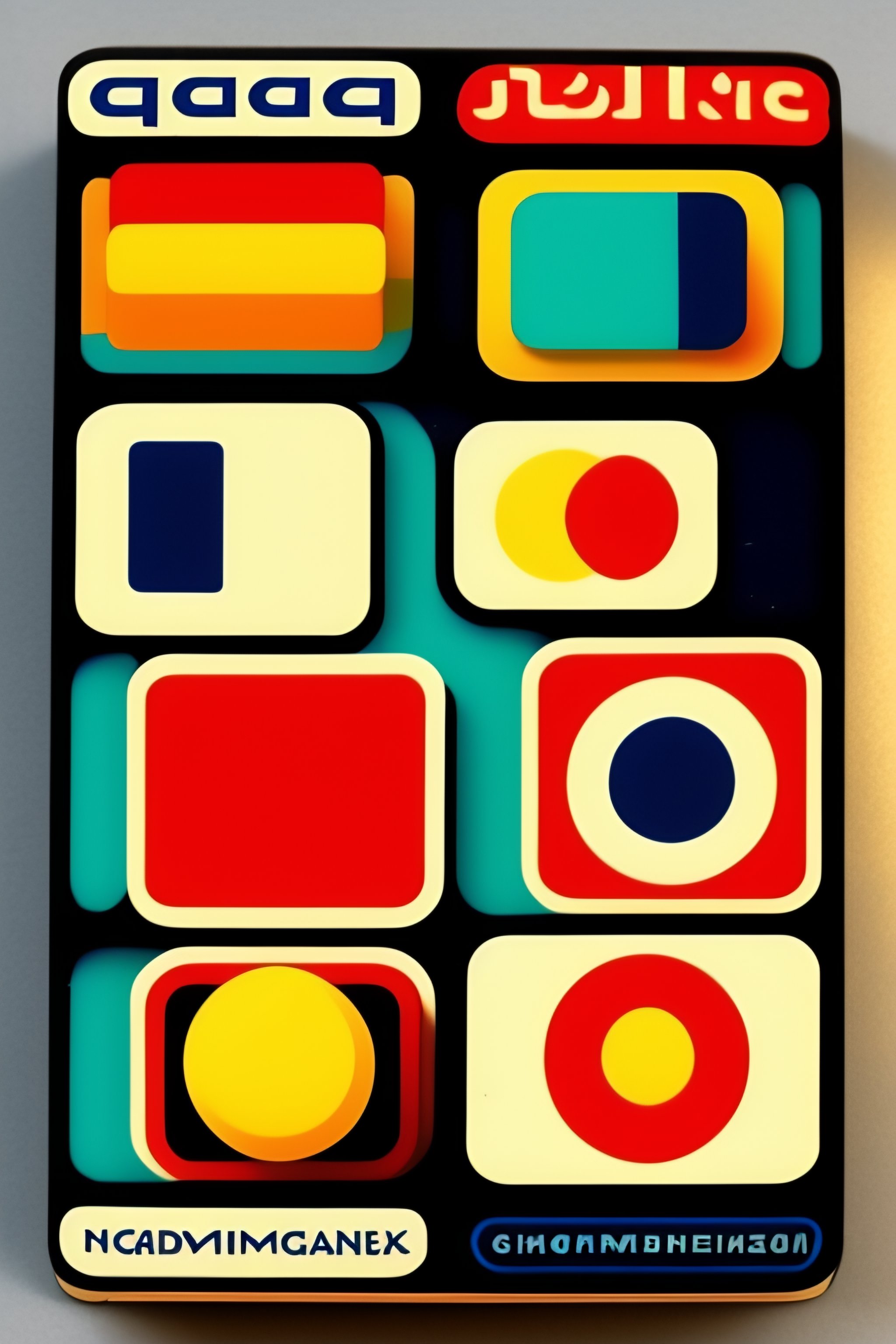 Lexica Gemoetric shapes, czech matchbox label, gemoetric design, EU