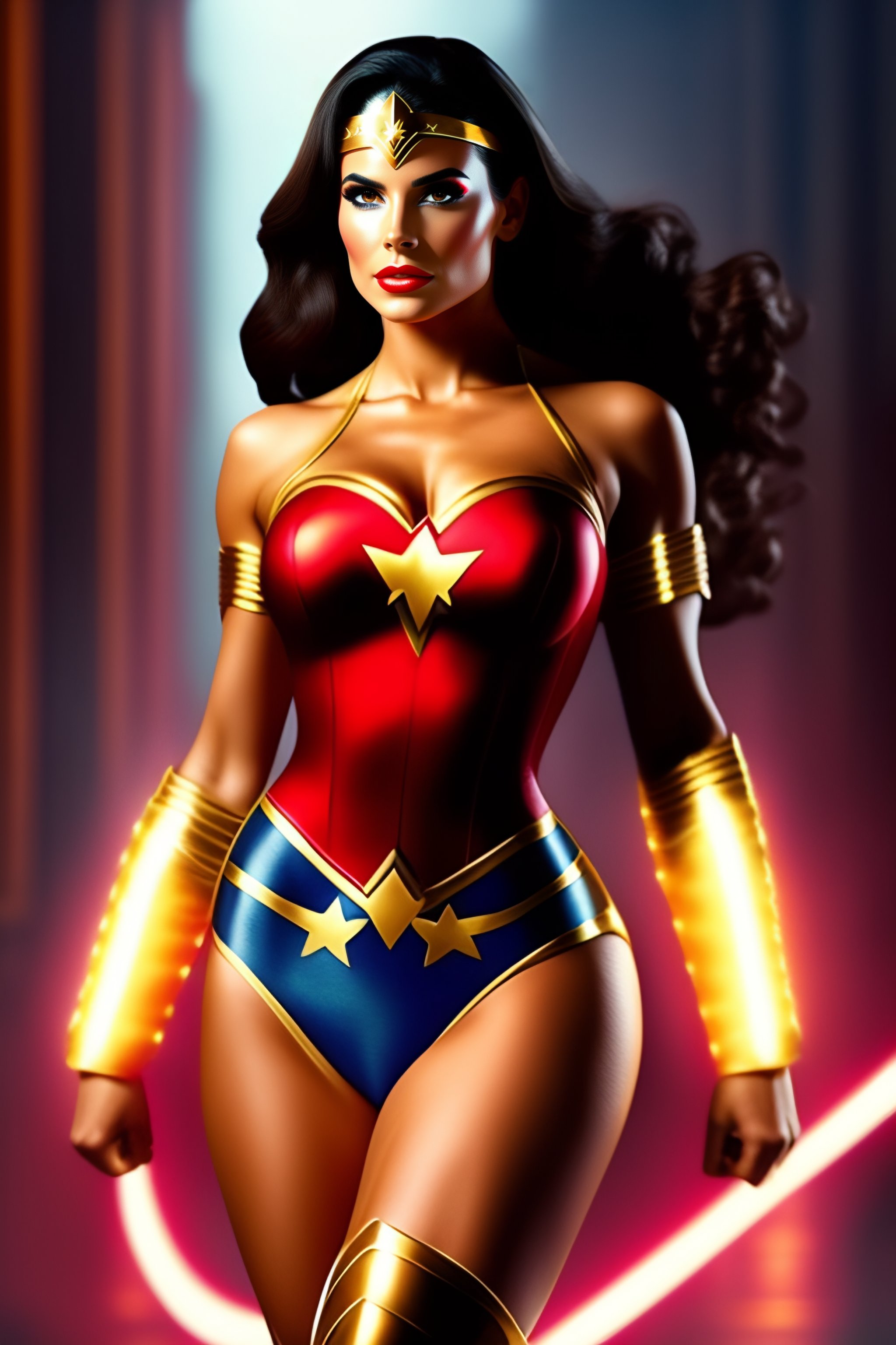 Lexica - Bruna Ferraz dressed as Wonder Woman.