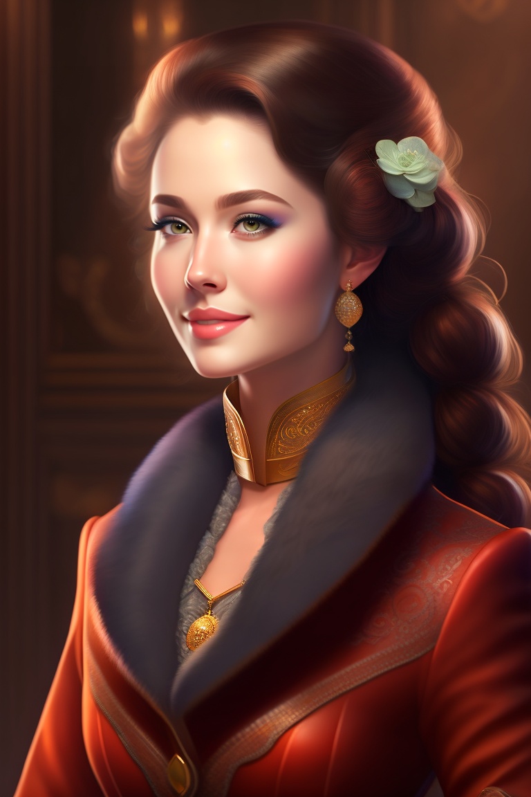 Lexica - A woman who has the characteristics of cheerful, elegant, polite