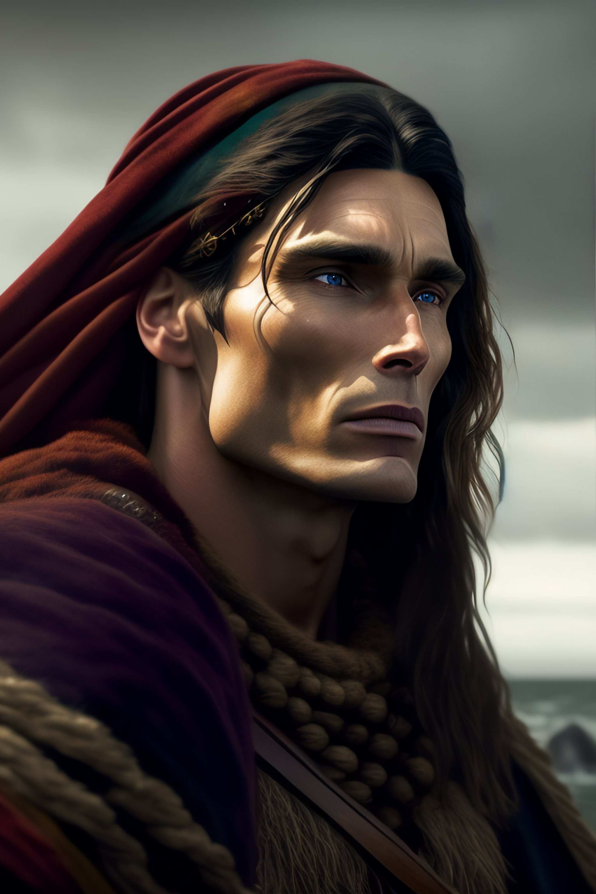 Lexica Cillian murphy as old depressed vikings, hiper realistic