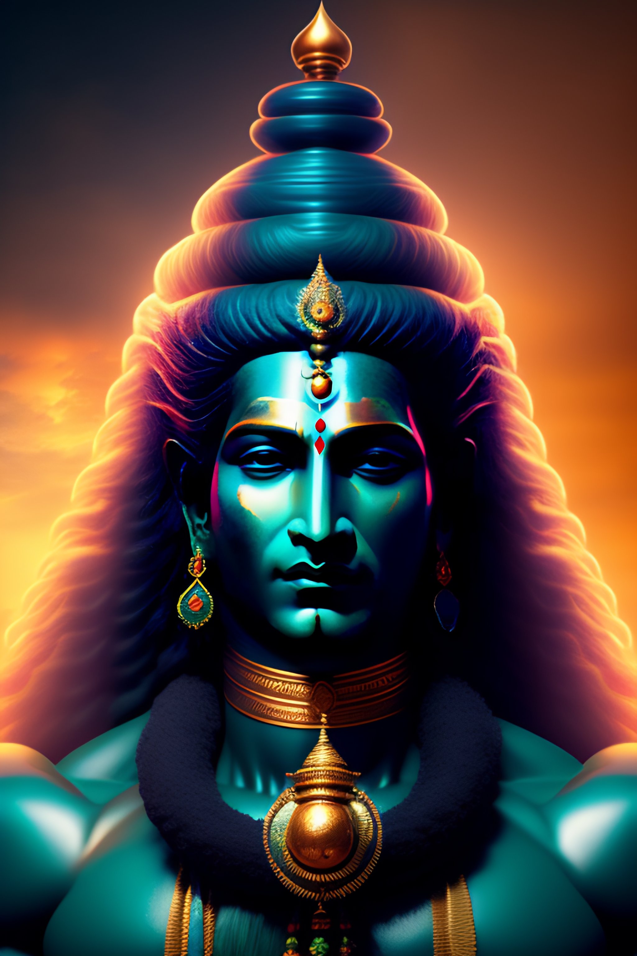 Lexica Lord shiva on earth hd 4k