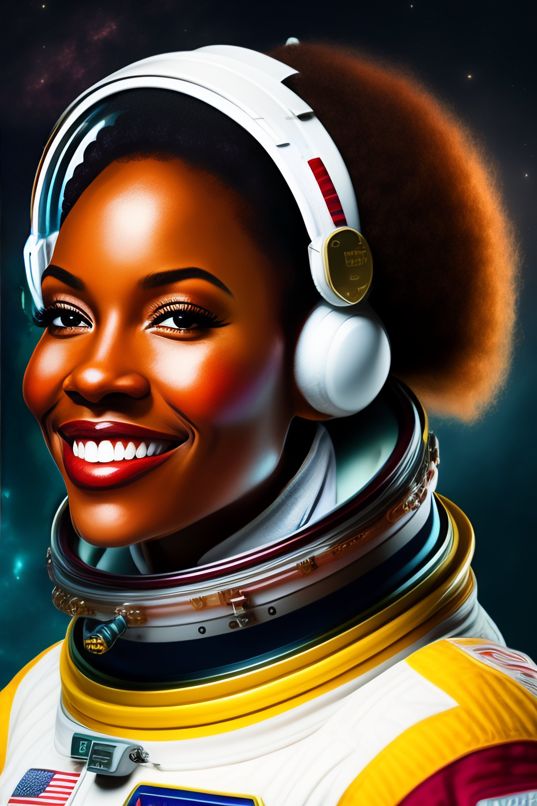all black female astronaut
