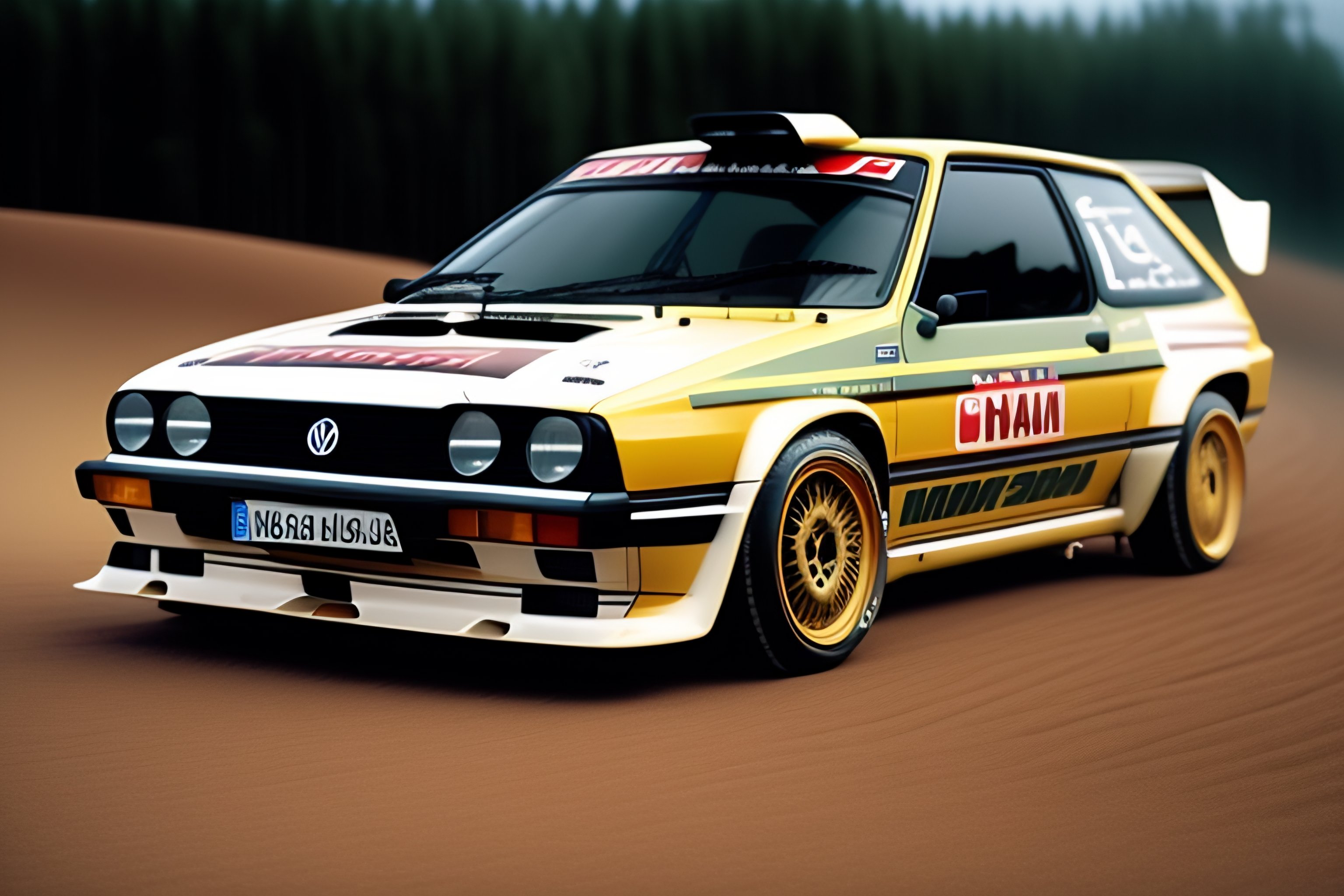 Lexica - Volkswagen Golf II as a rally car