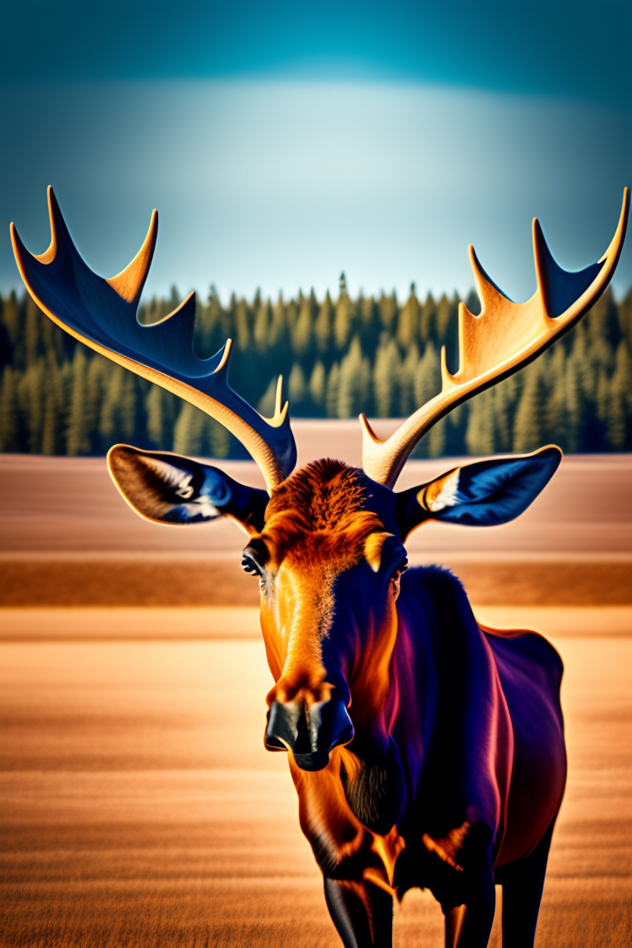 Lexica - A moose with sunglasses