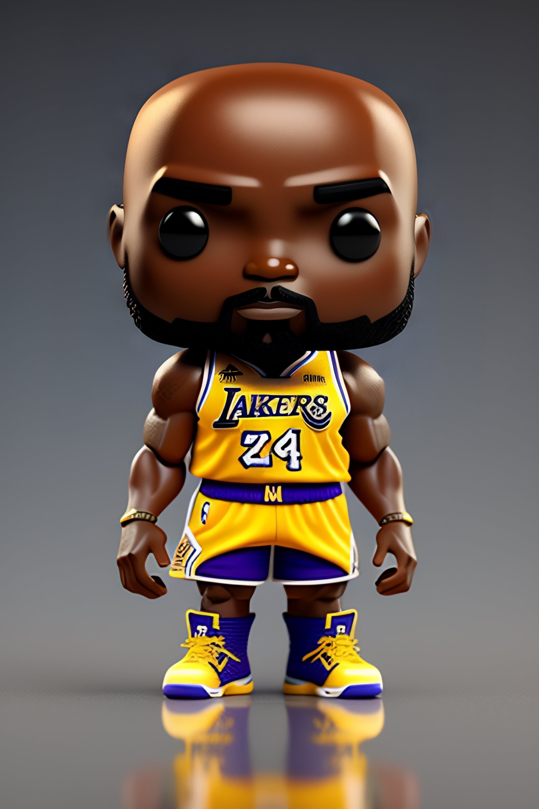 Lexica - Full body 3d render of funko pop kobe bryant