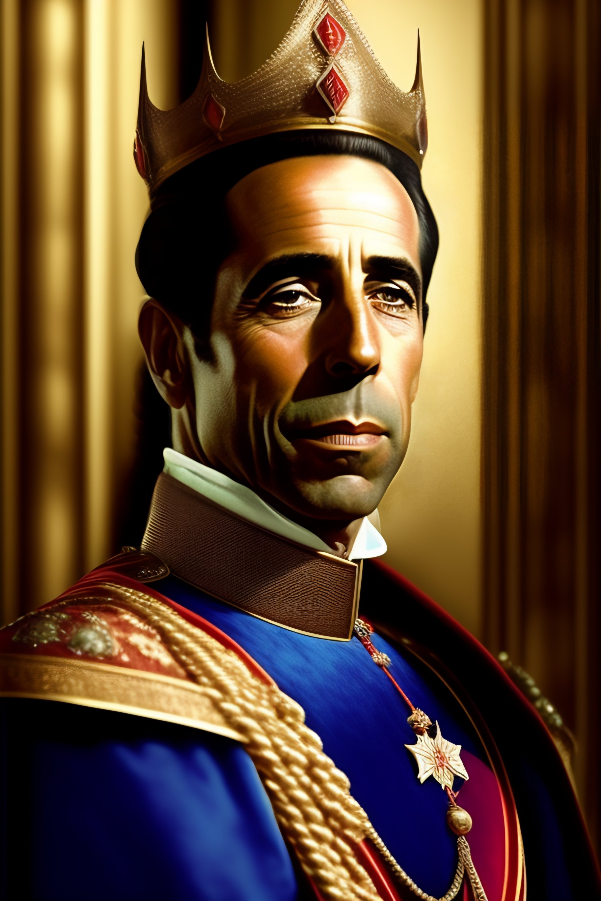 Lexica Portrait of humphrey bogart as a medieval french king