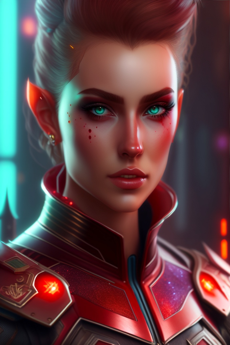 Lexica Elf Blood Realistic Cyberpunk
