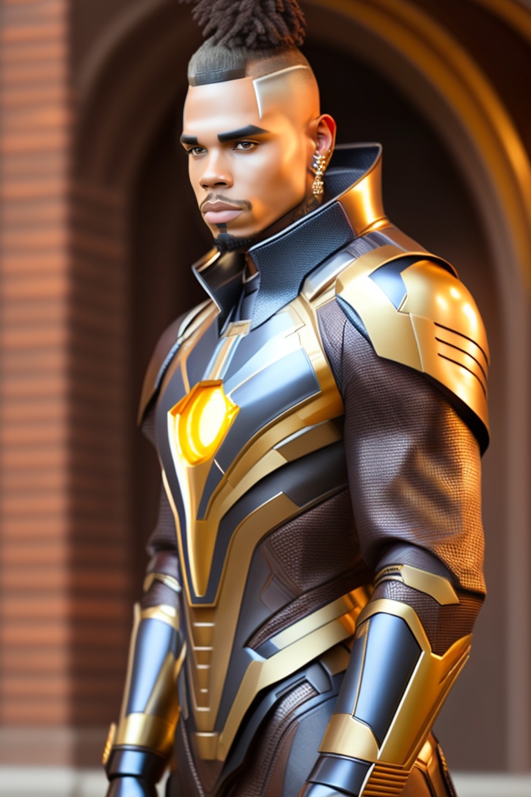 Lexica - Chris Brown the rapper in Iron Man suite. Super-realistic ...