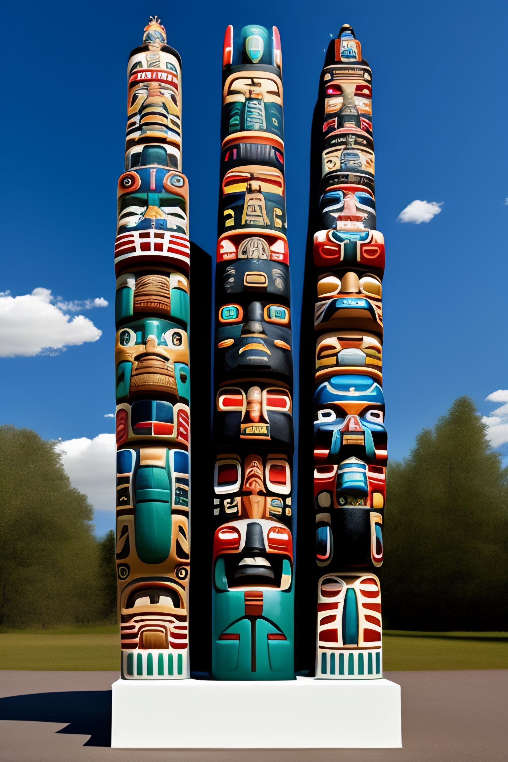 Lexica - A totem pole describing the process of mitosis