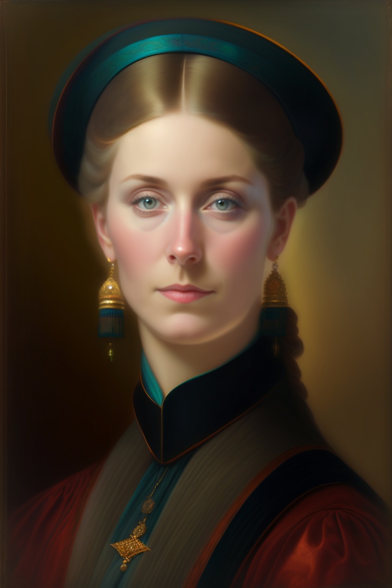 Lexica - Portrait of a woman with an anxious look, mysticism