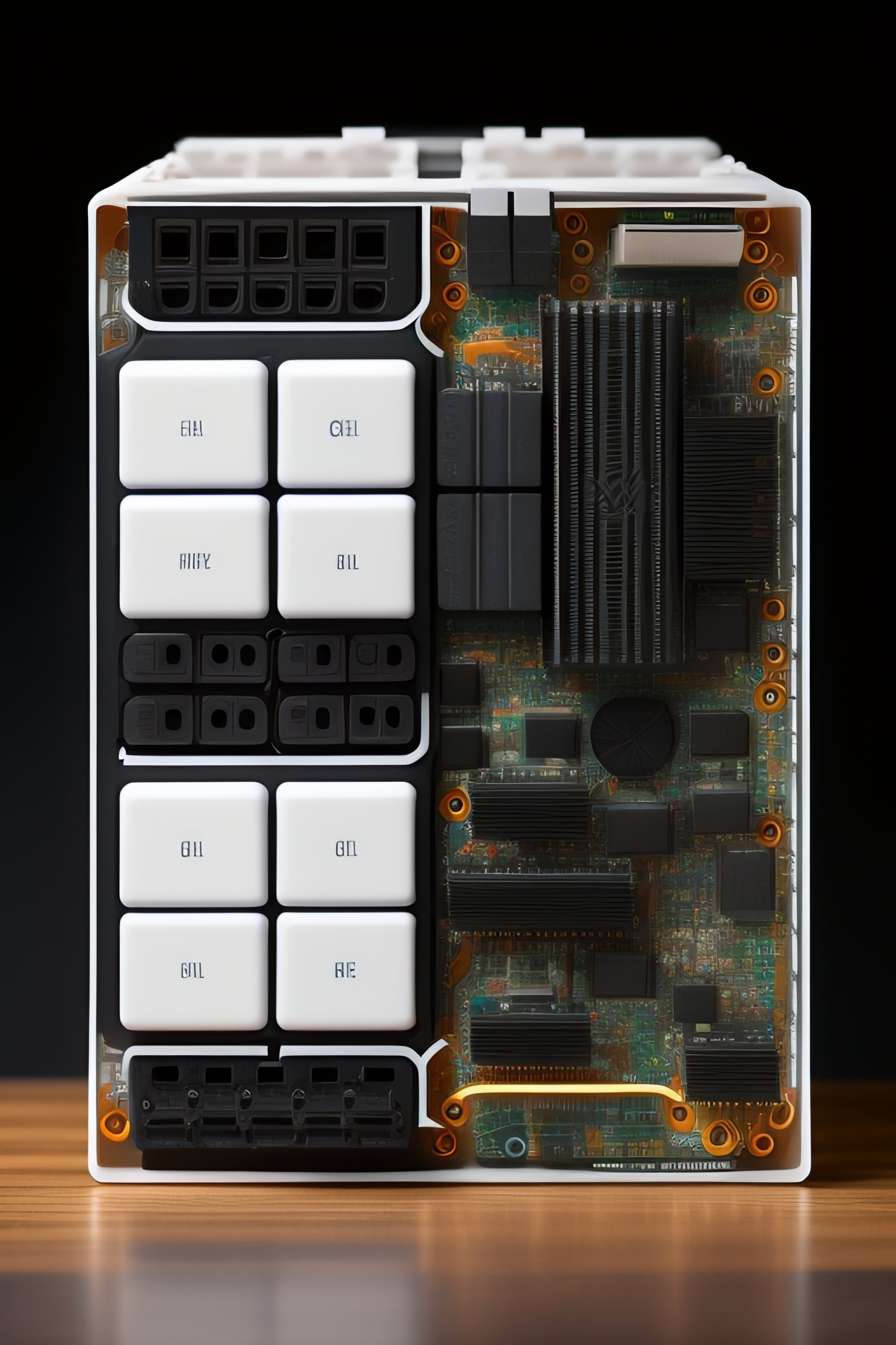 Lexica - An exbox controller exploded into its compnent parts