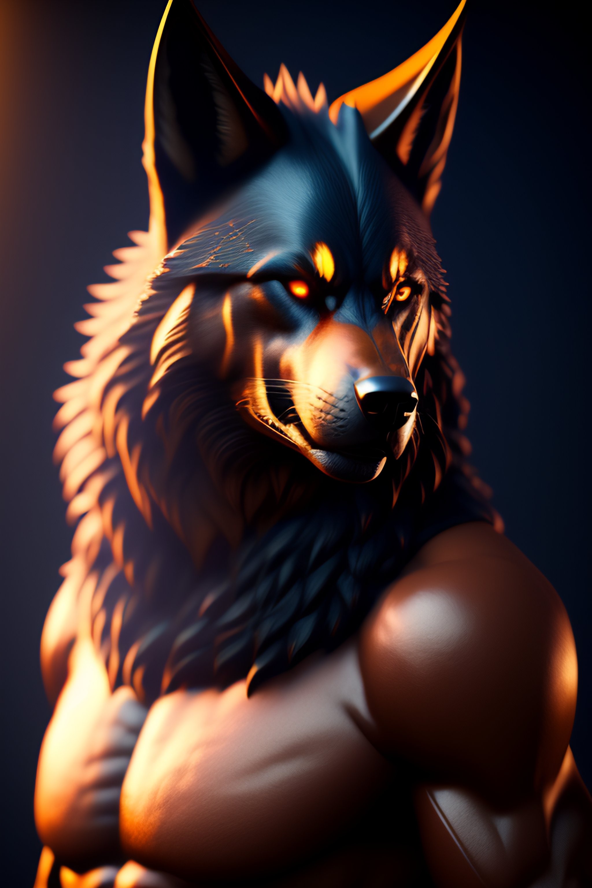 Lexica - Werewolf, game hero, realistic unreal energy 5, dark fantasy ...