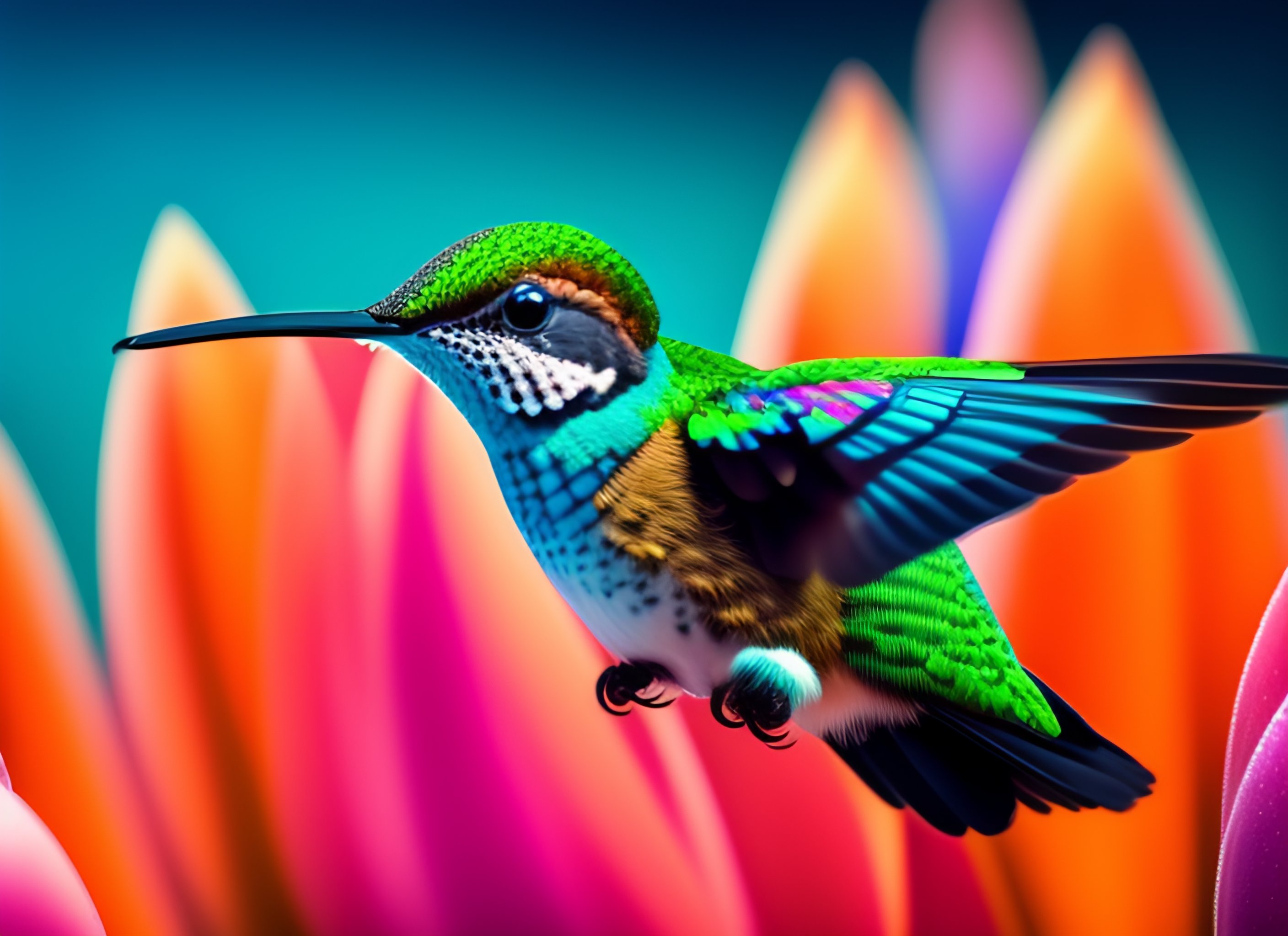 Lexica - Hummingbird outline