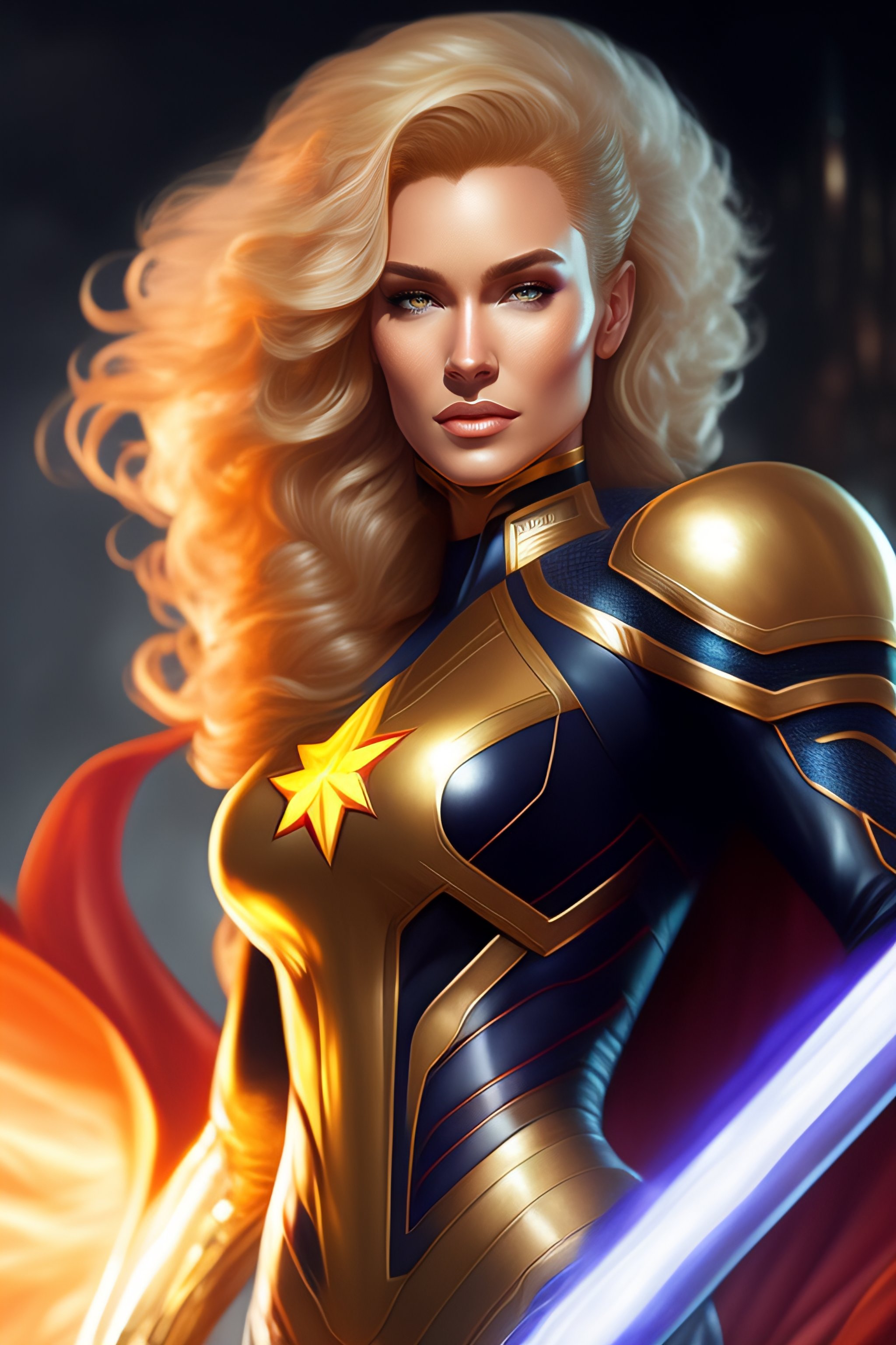 Lexica - Genetically augmented super soldier CAPTAIN MARVEL as a male ...