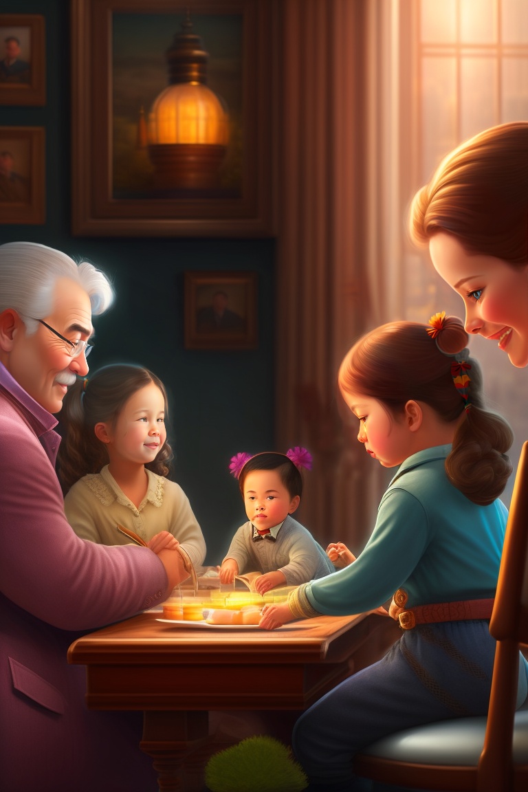 Lexica - The Family's Determination: Illustrate the parents engaged in ...