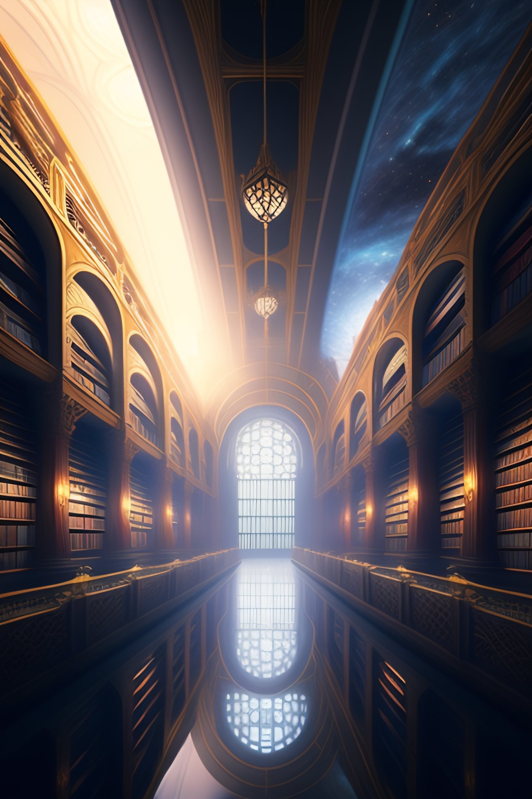 Infinite Library Fantasy Art