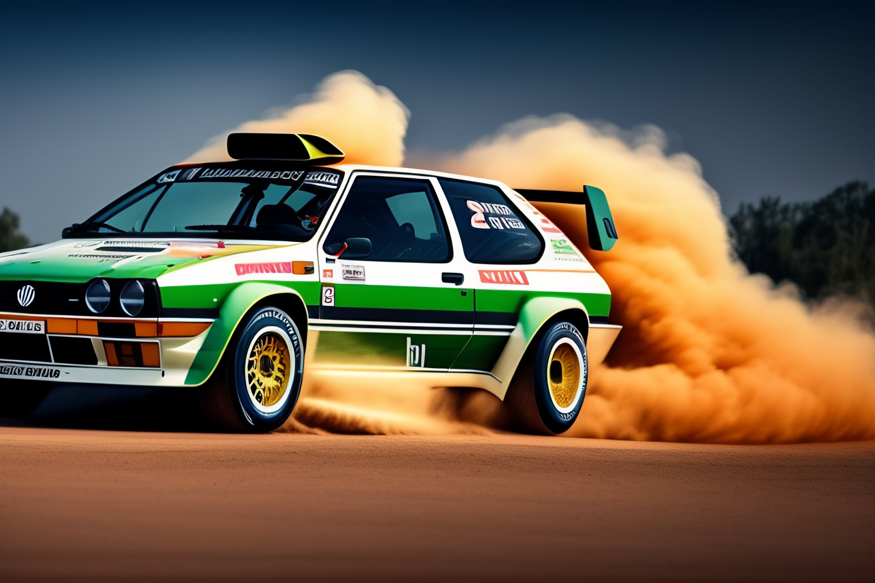 Lexica - Volkswagen Golf II as a rally car