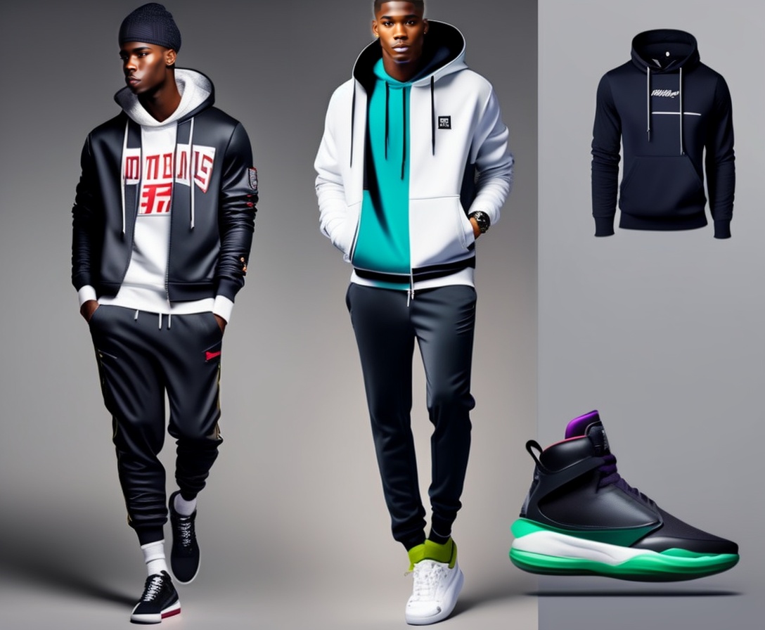Lexica Pair hightop Jordans with jogger pants and a hoodie to create