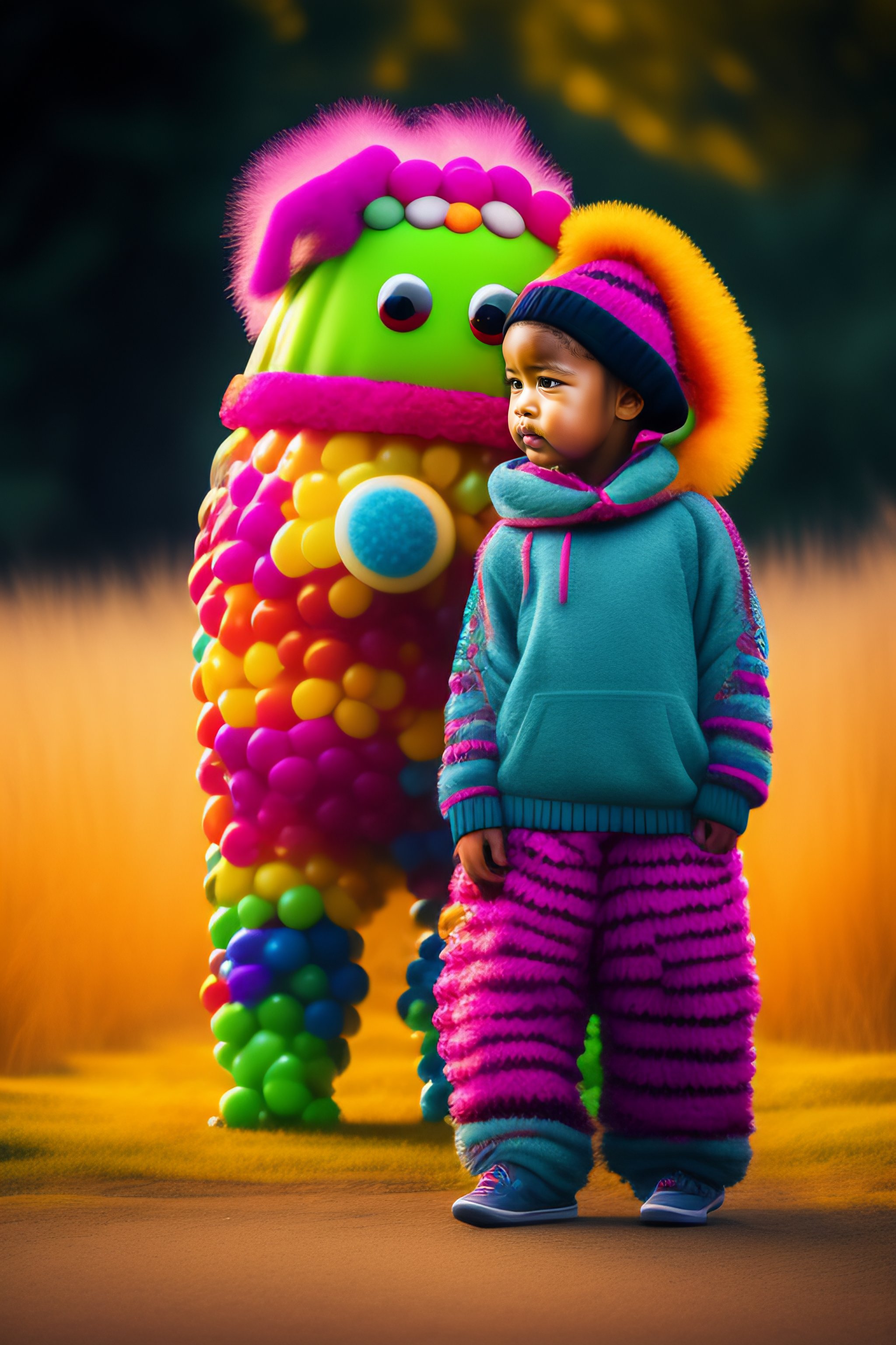 Lexica - Candy monster with a humanoid female