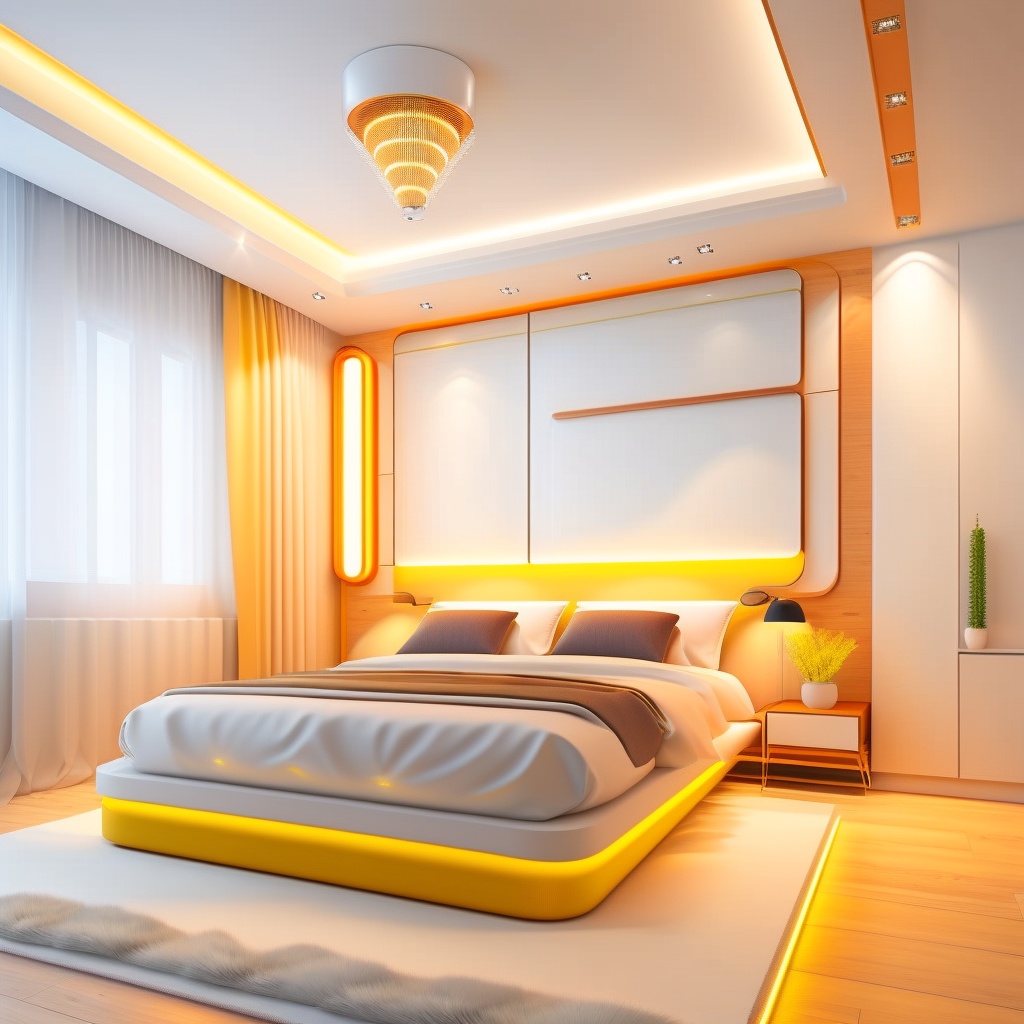 Lexica - Modern and elegant interior design for the parents' bedroom ...