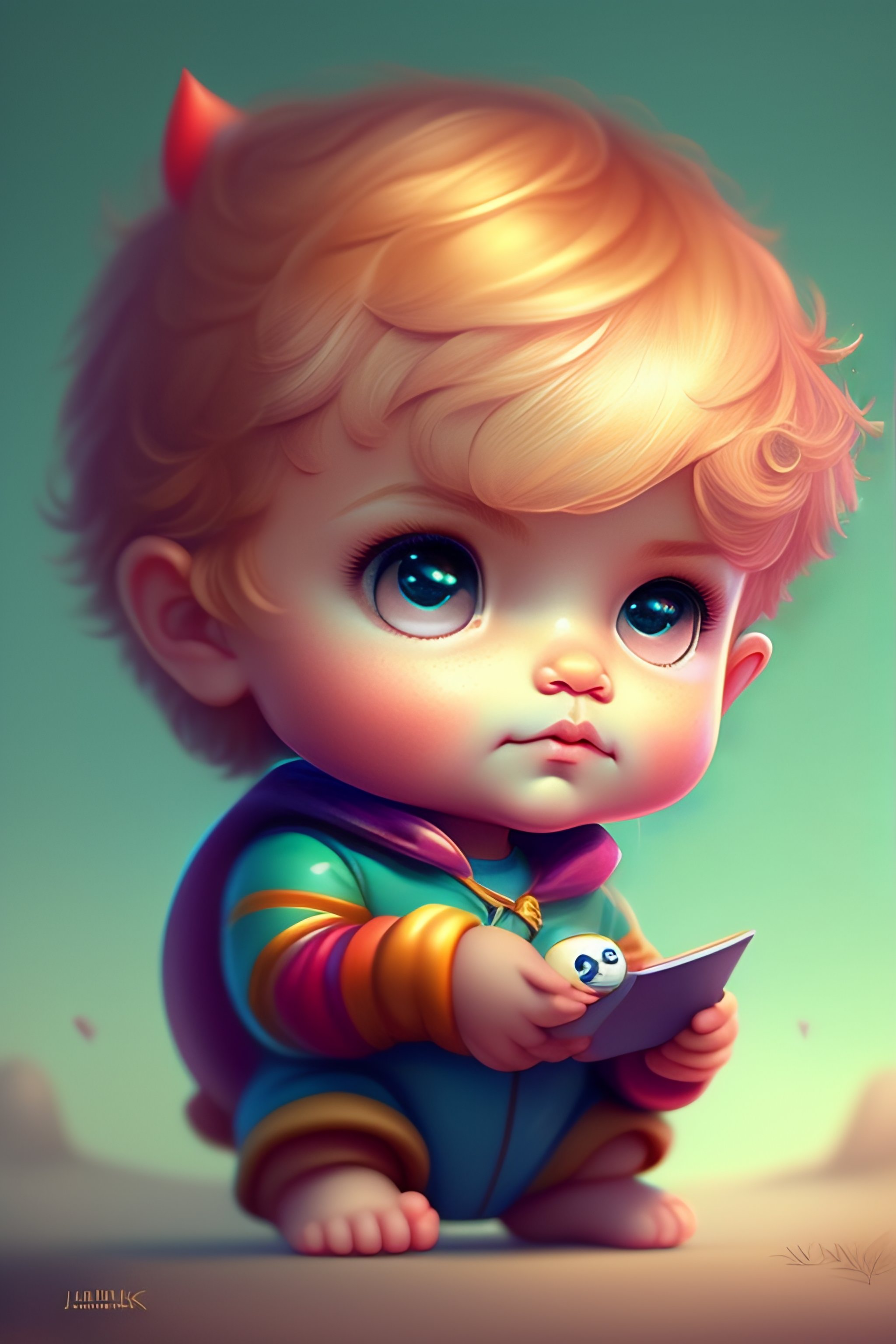 Lexica - Cute and adorable cartoon baby Tom Hunks, fantasy, dreamlike ...