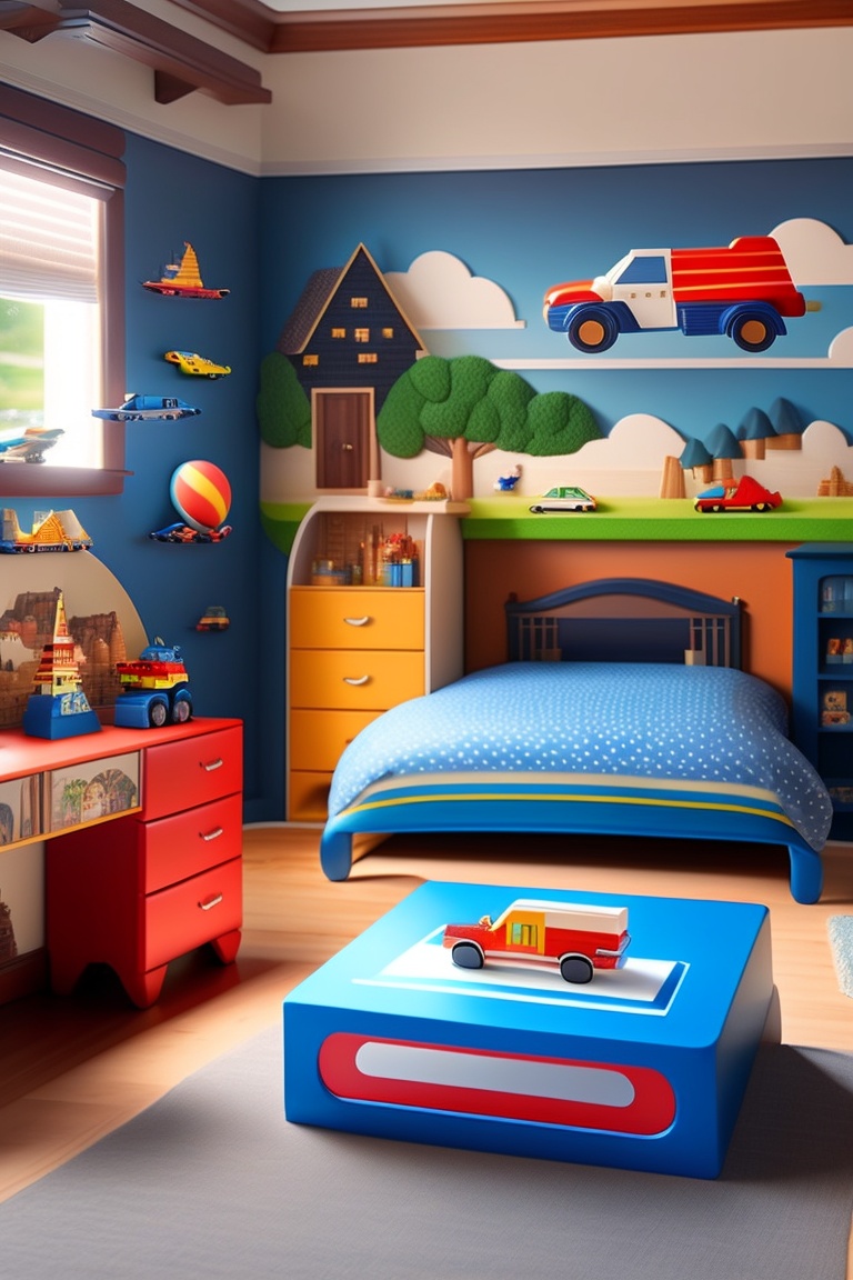 4 year old boys 2024 bedroom